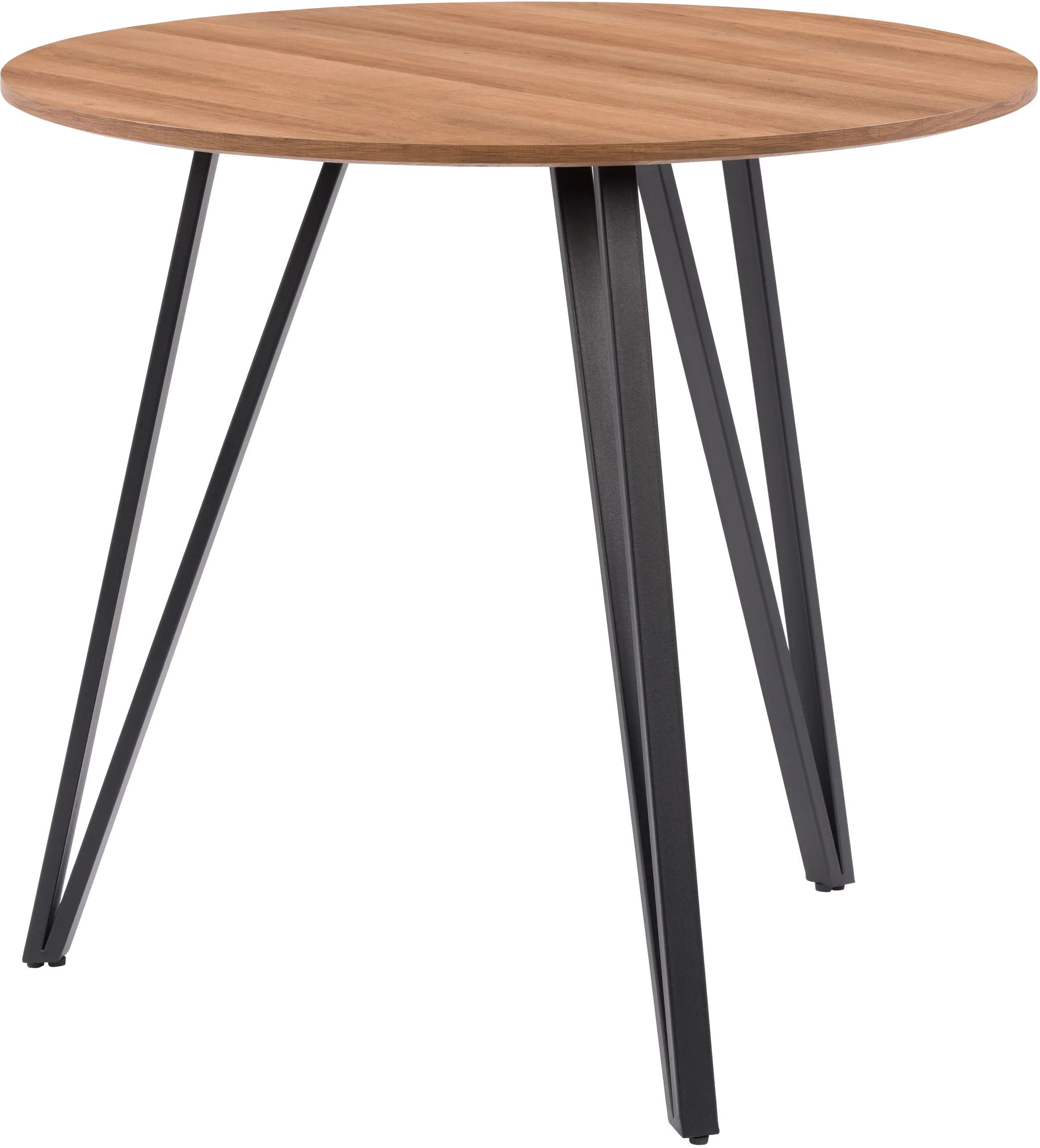 Lennox Brown Wood Iron Leg Dining Table-3