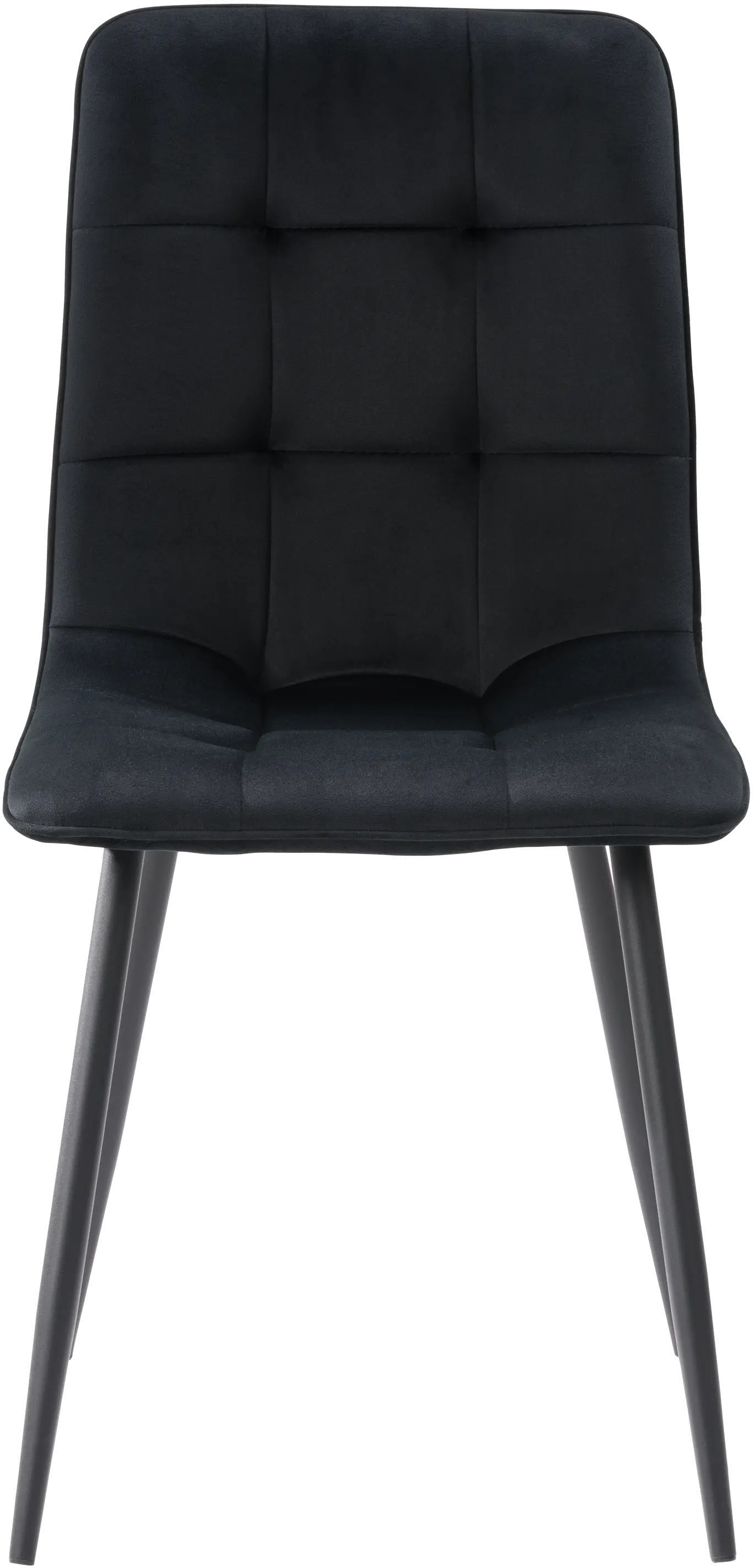 Nash Black Velvet Side Chair, Set of 2-1