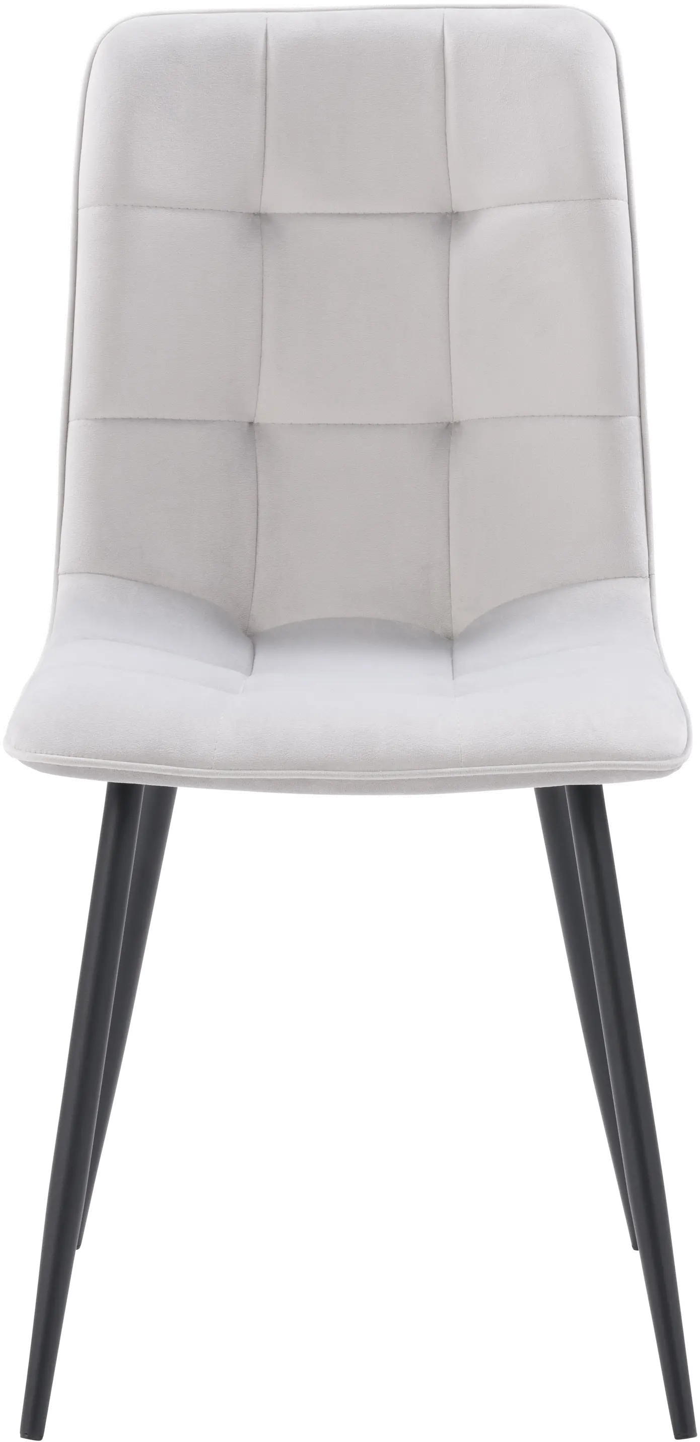 Nash Light Gray Velvet Side Chair, Set of 2-1