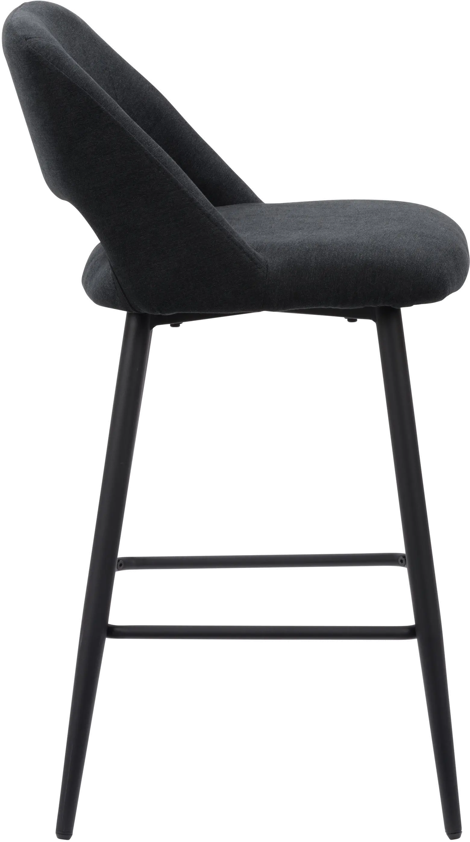 Blakeley Charcoal Velvet Barstool, Set of 2-3