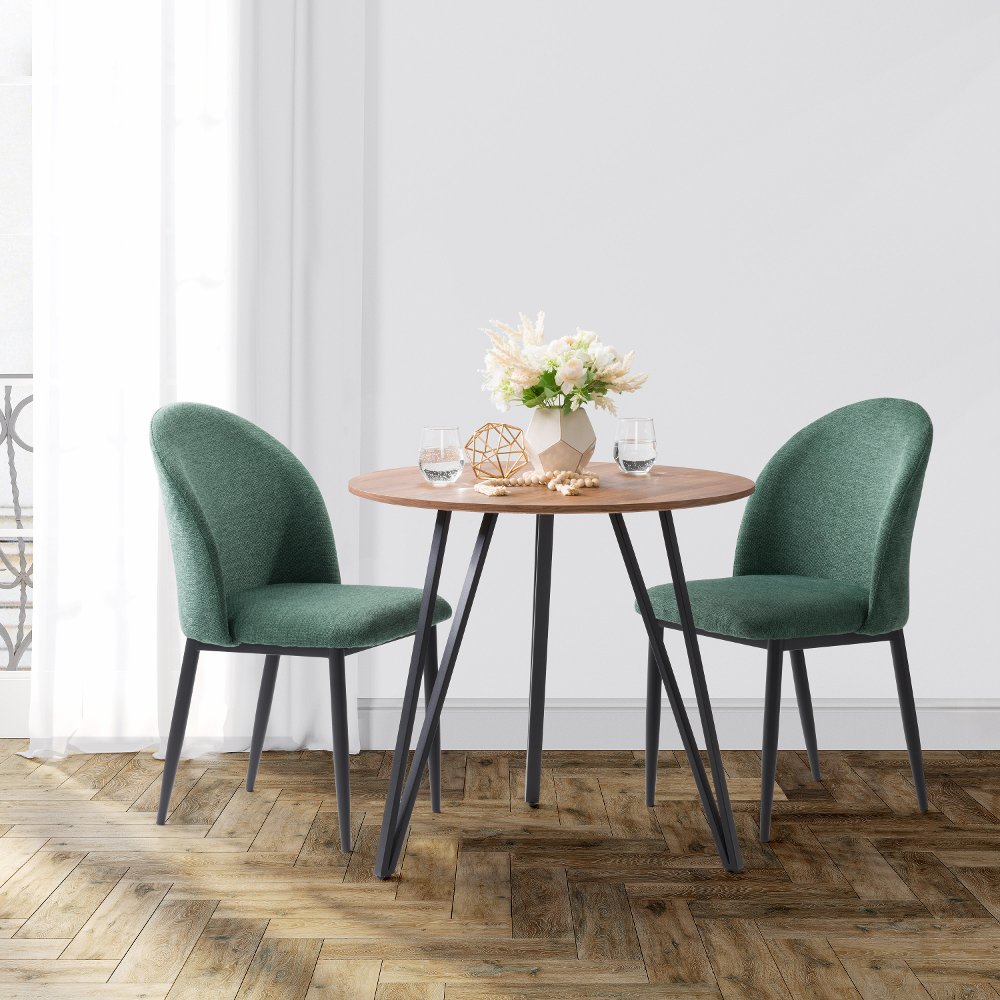 Nash Green Upholstered Side Chair Set of 2