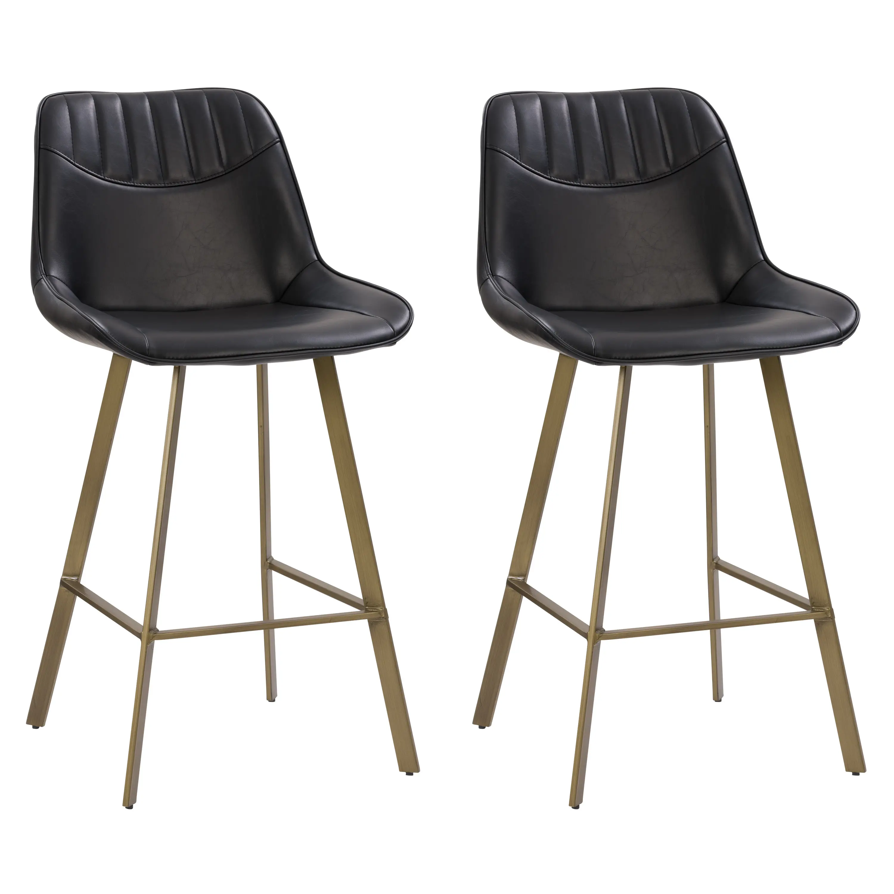 Blakeley Black Modern Barstool, Set of 2-1