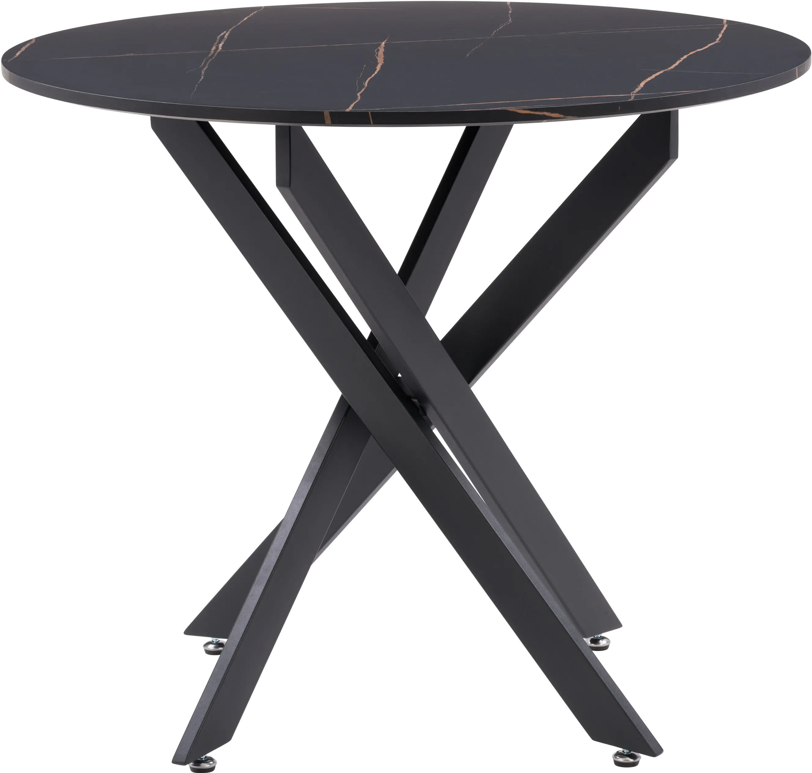 Lennox Black Iron Leg Dining Table-1