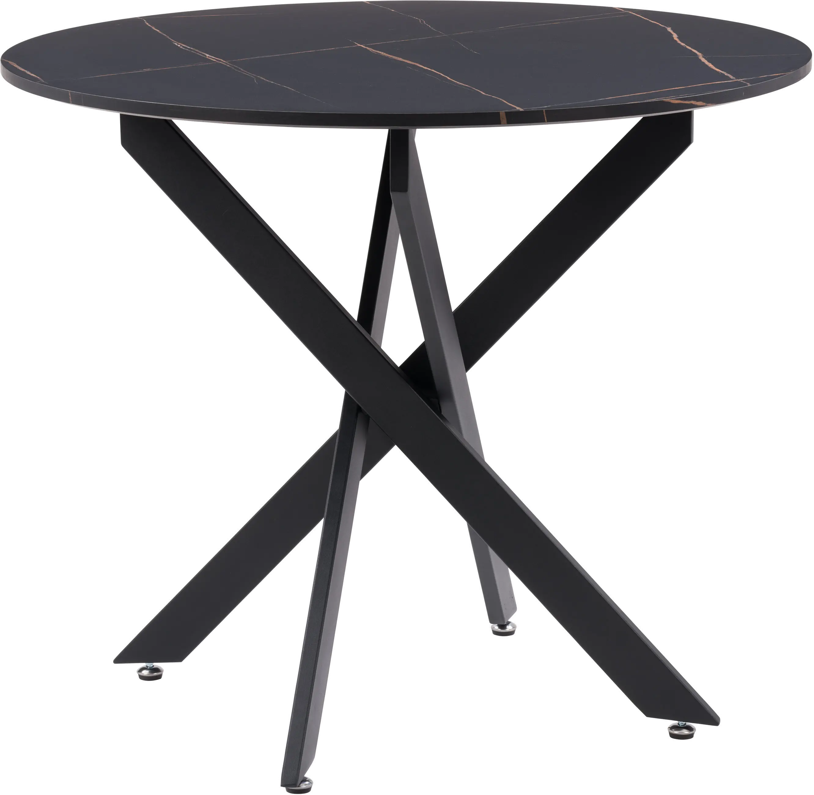 Lennox Black Iron Leg Dining Table-3