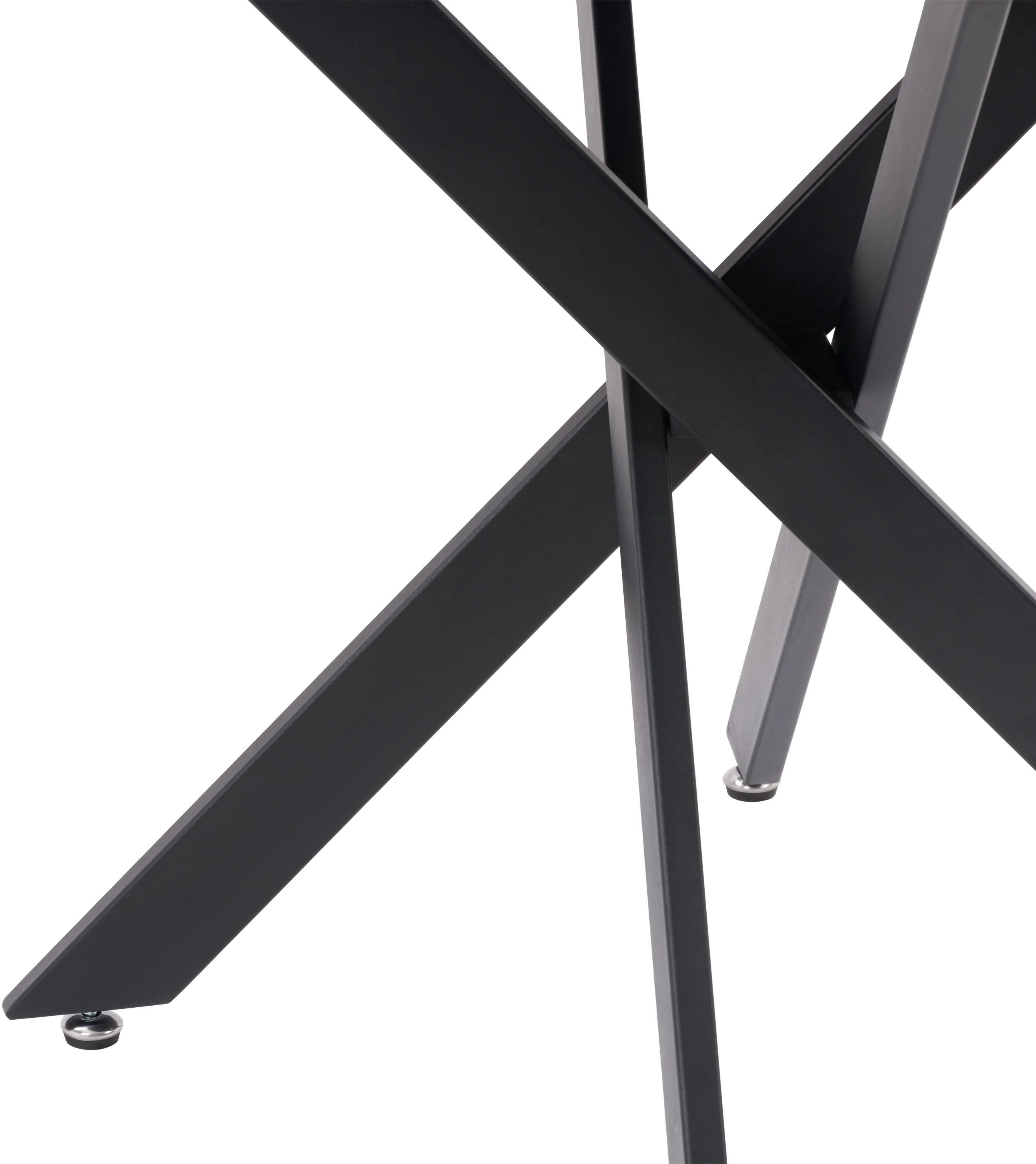 Lennox Black Iron Leg Dining Table-5