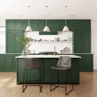 Palmer Gray Distressed Mid Back Counter Height Barstool, Set of 2