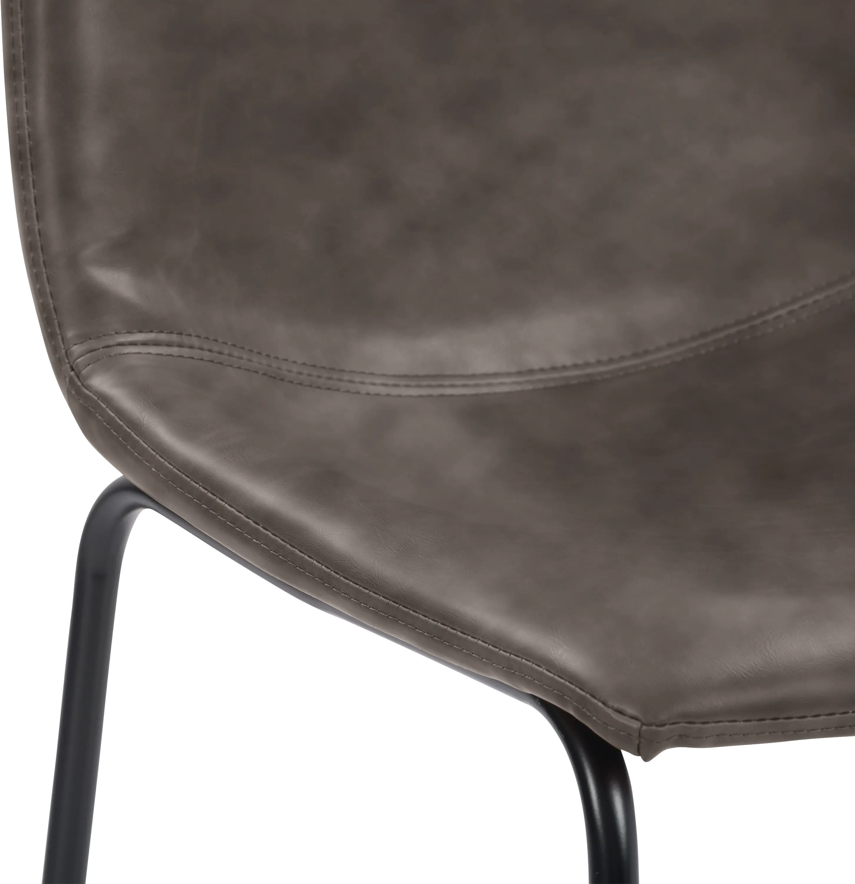 Palmer Gray Distressed Mid Back Counter Height Barstool, Set of 2-5