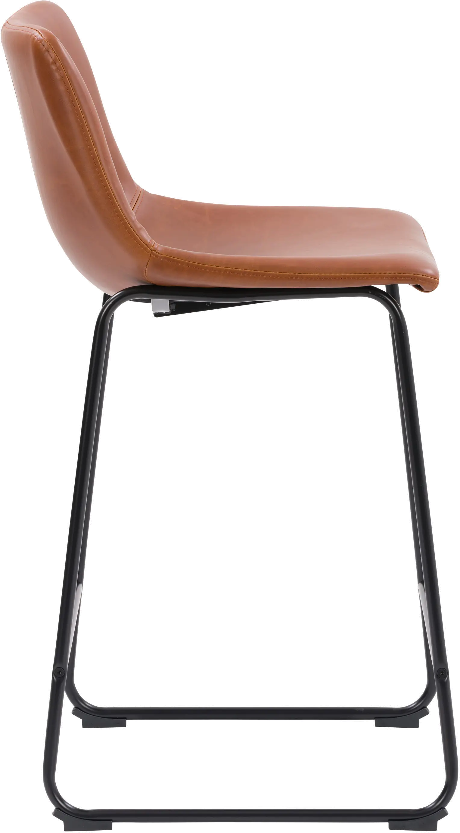 Palmer Brown Distressed Mid Back Counter Height Barstool, Set of 2-3