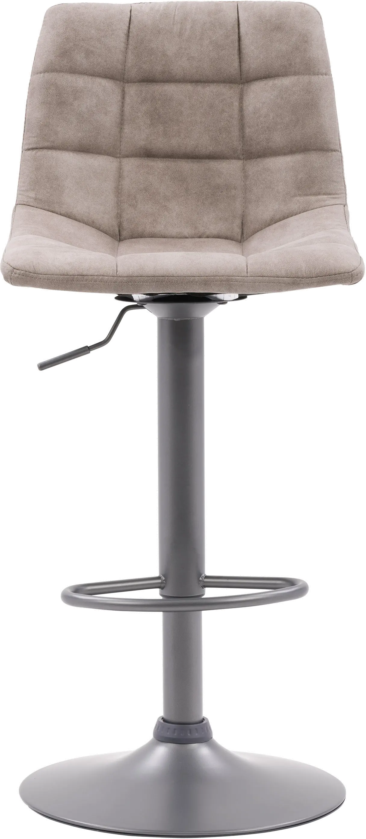 Palmer Light Gray Tufted Adjustable Barstool, Set of 2-1