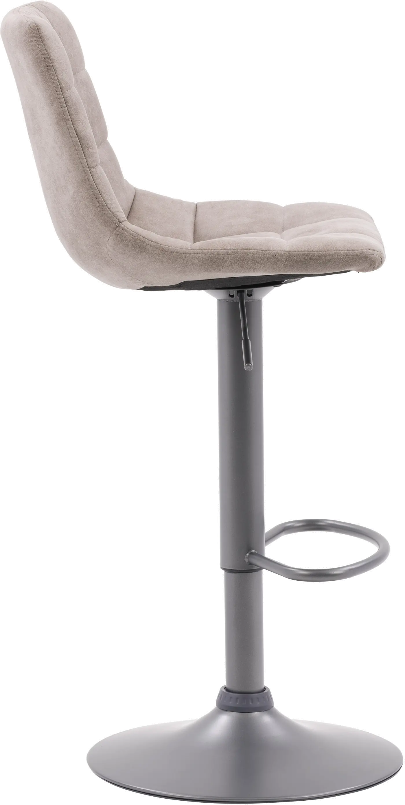 Palmer Light Gray Tufted Adjustable Barstool, Set of 2-3