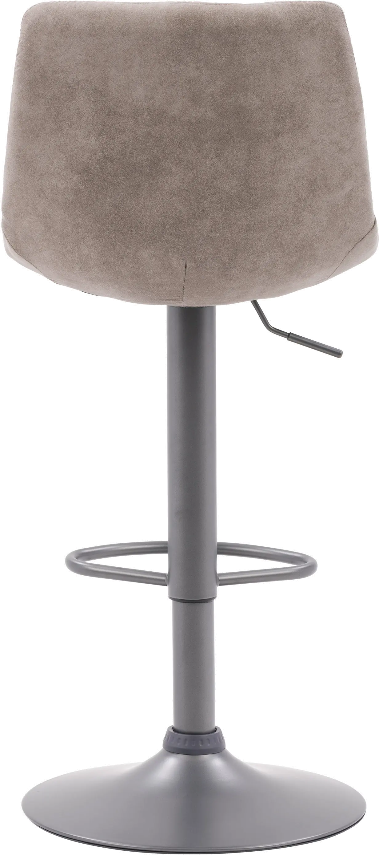 Palmer Light Gray Tufted Adjustable Barstool, Set of 2-4