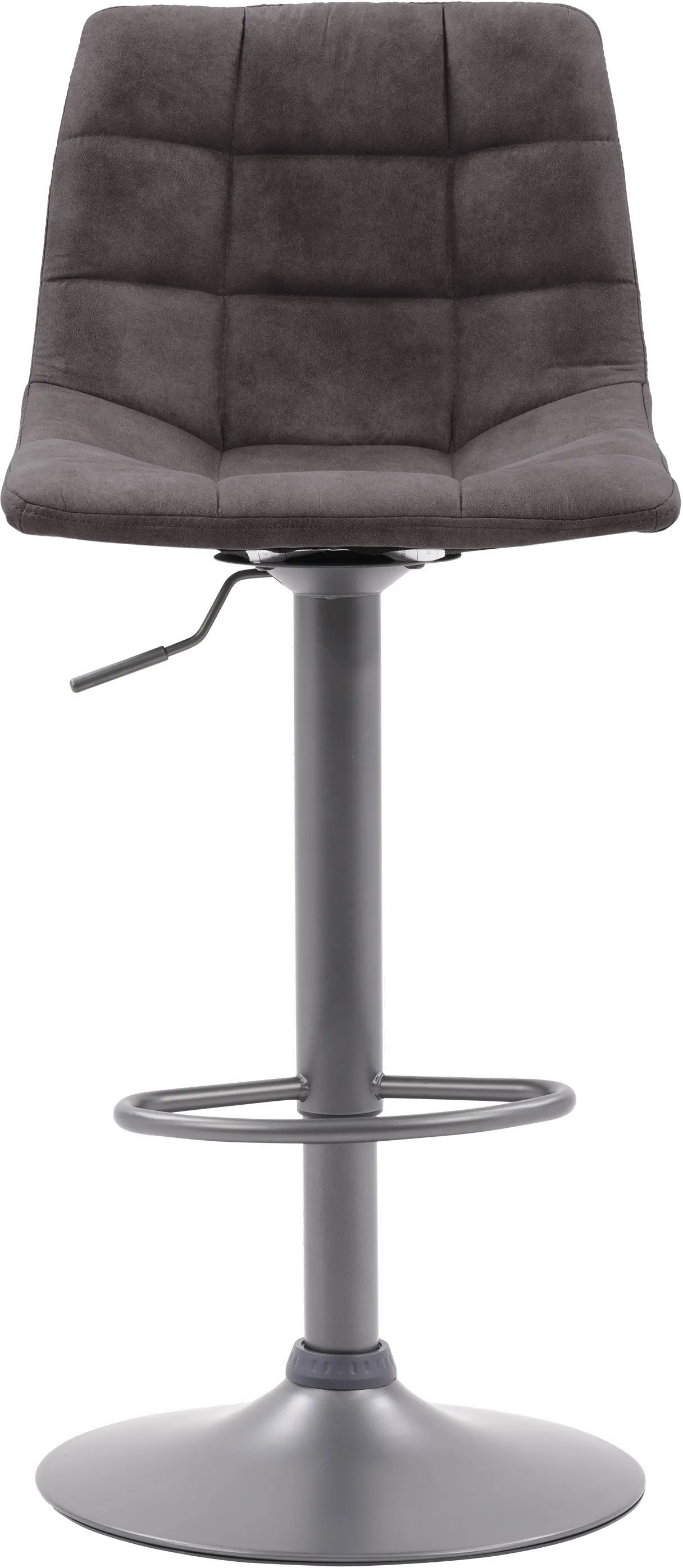 Palmer Dark Gray Tufted Adjustable Barstool, Set of 2-1