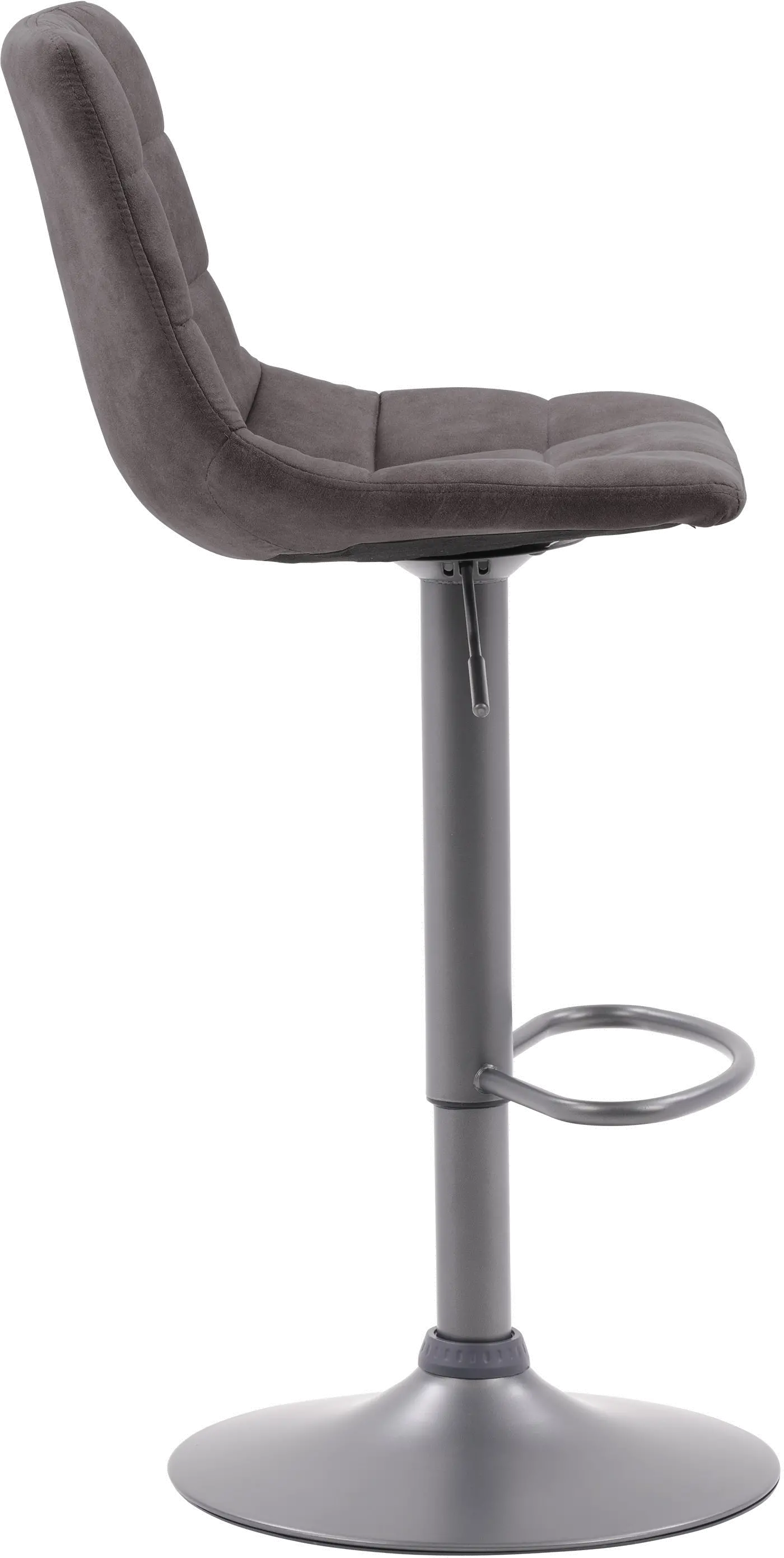 Palmer Dark Gray Tufted Adjustable Barstool, Set of 2-3