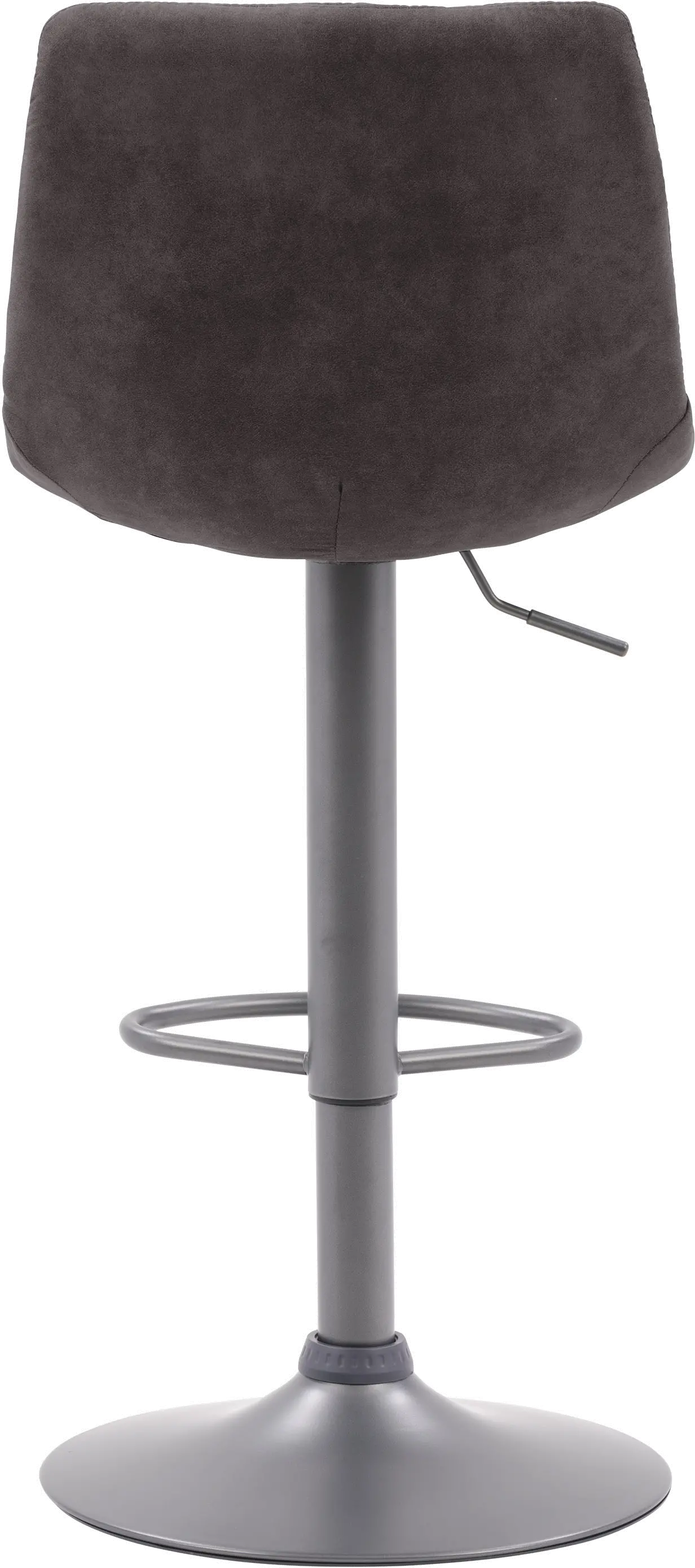 Palmer Dark Gray Tufted Adjustable Barstool, Set of 2-4