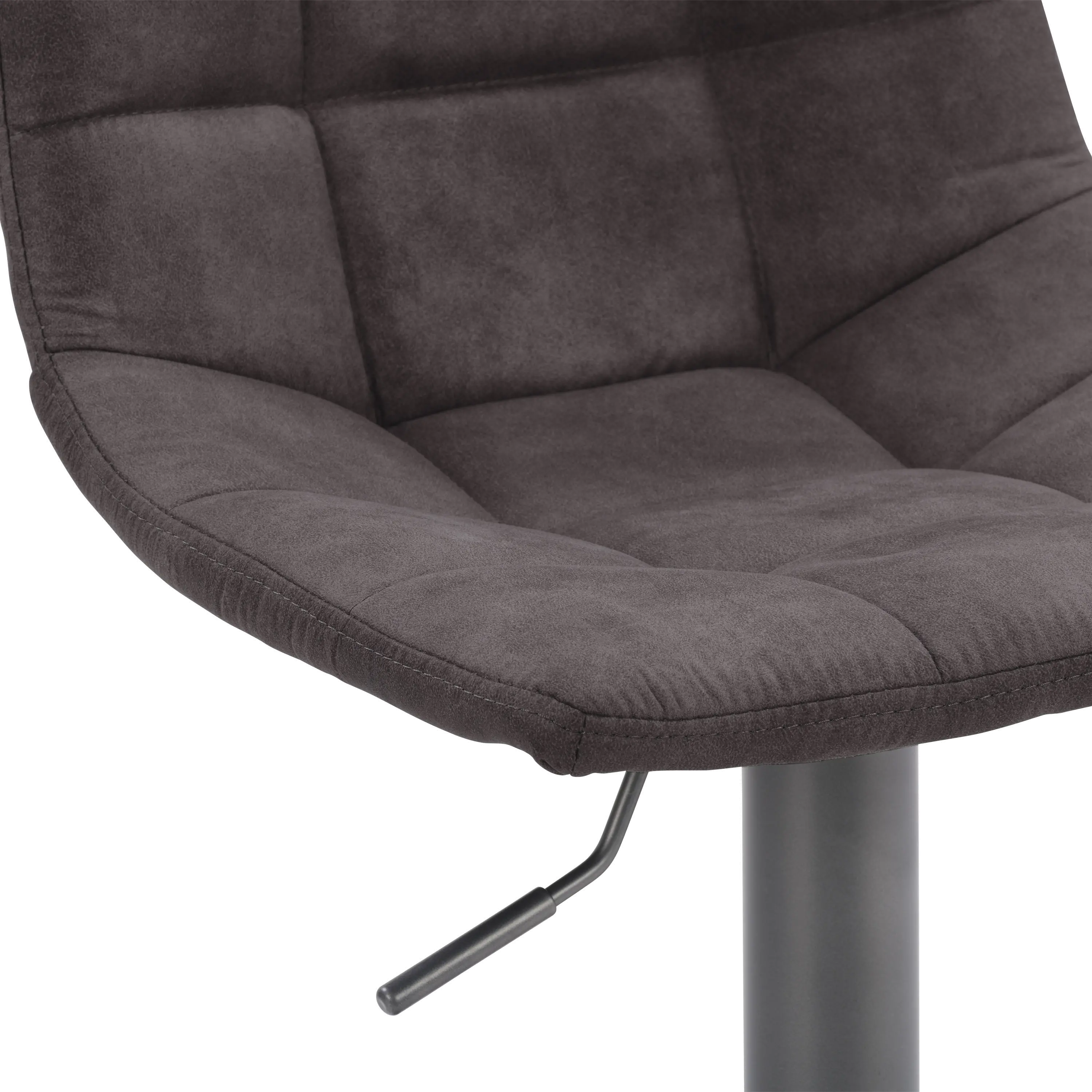Palmer Dark Gray Tufted Adjustable Barstool, Set of 2-6