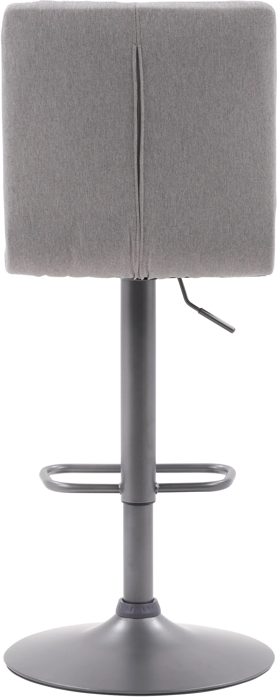Palmer Gray Tufted High Back Adjustable Barstool, Set of 2-4