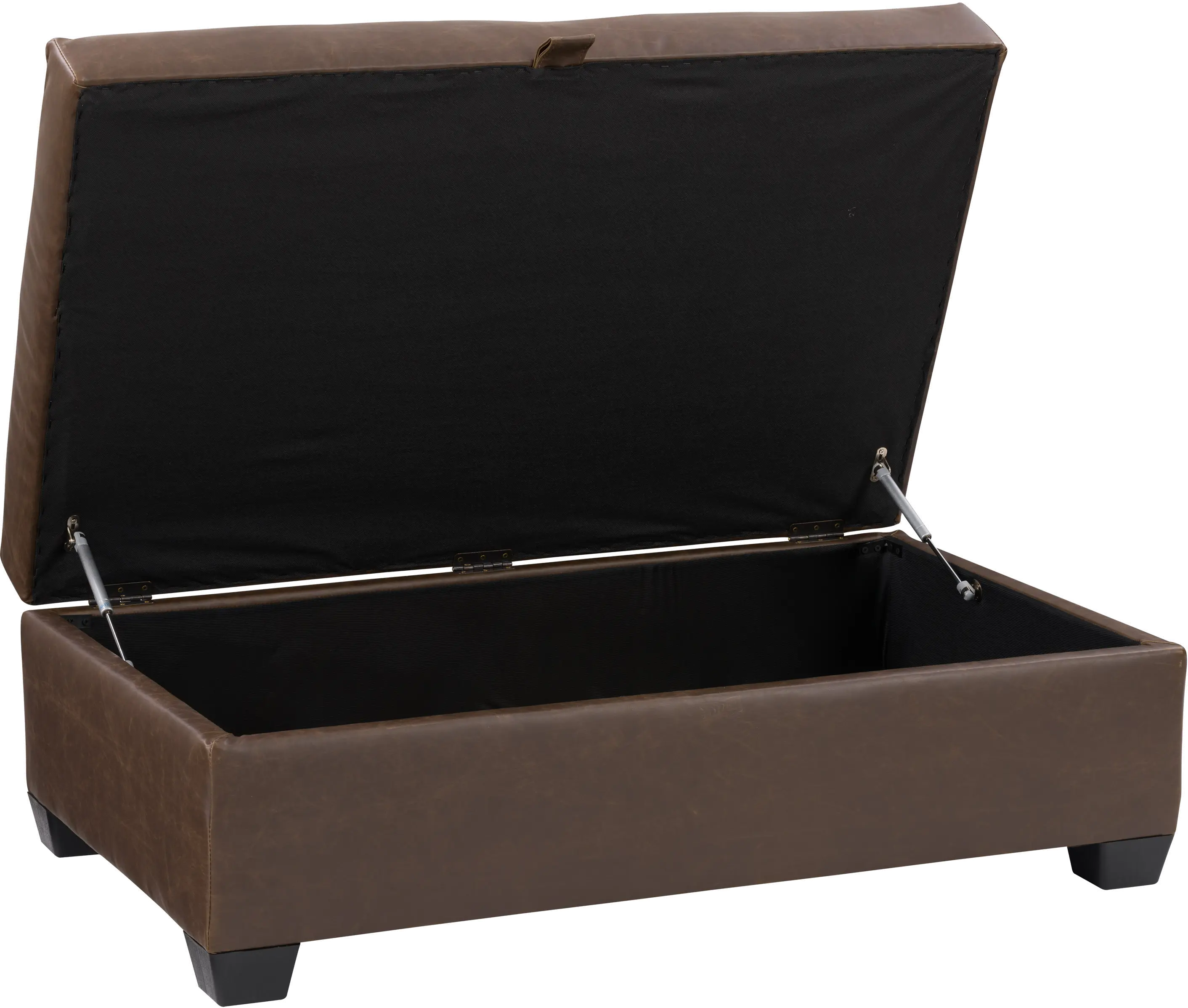 Antonio Dark Brown Tufted Storage Ottoman-4