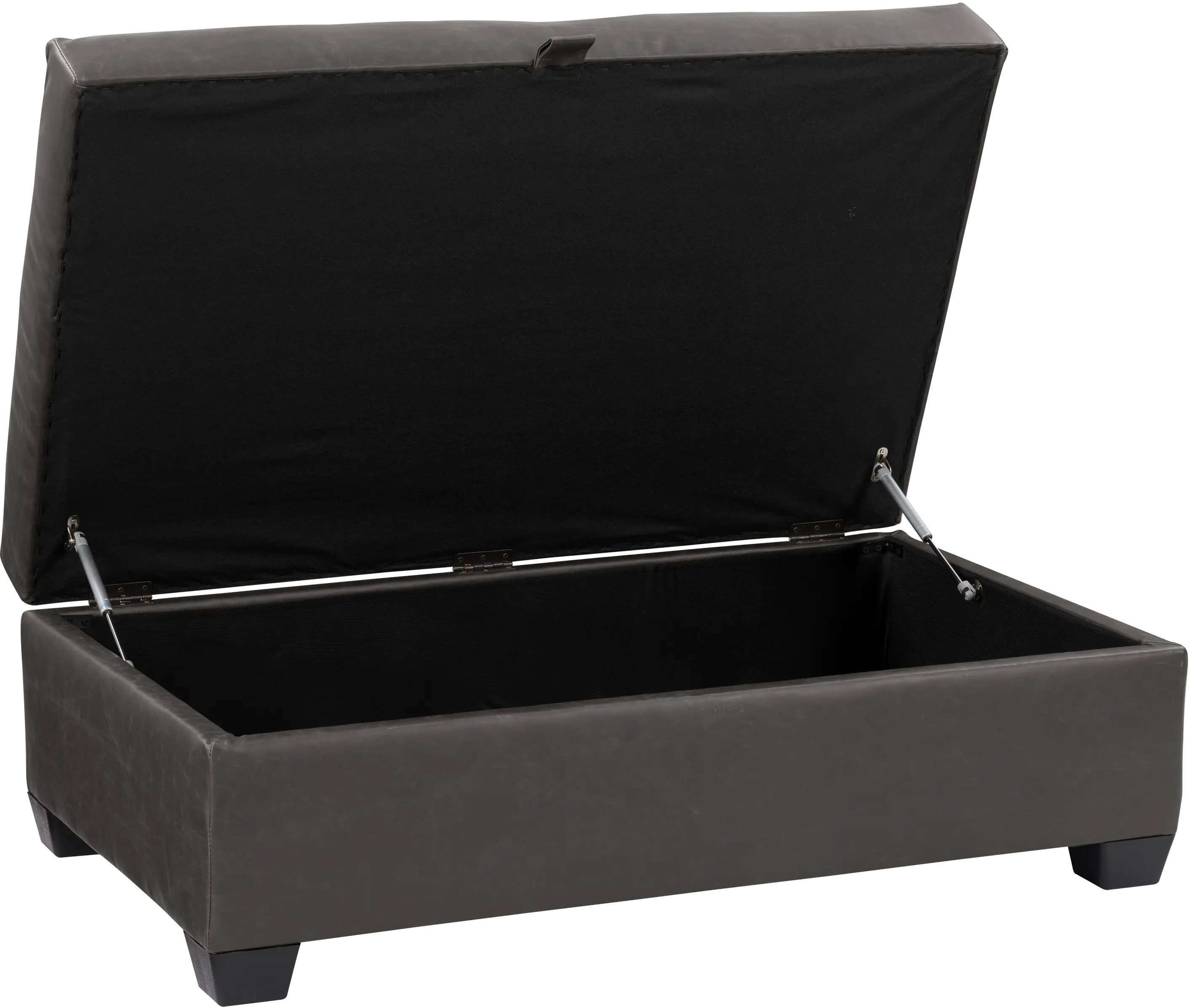 Antonio Dark Gray Tufted Storage Ottoman-4