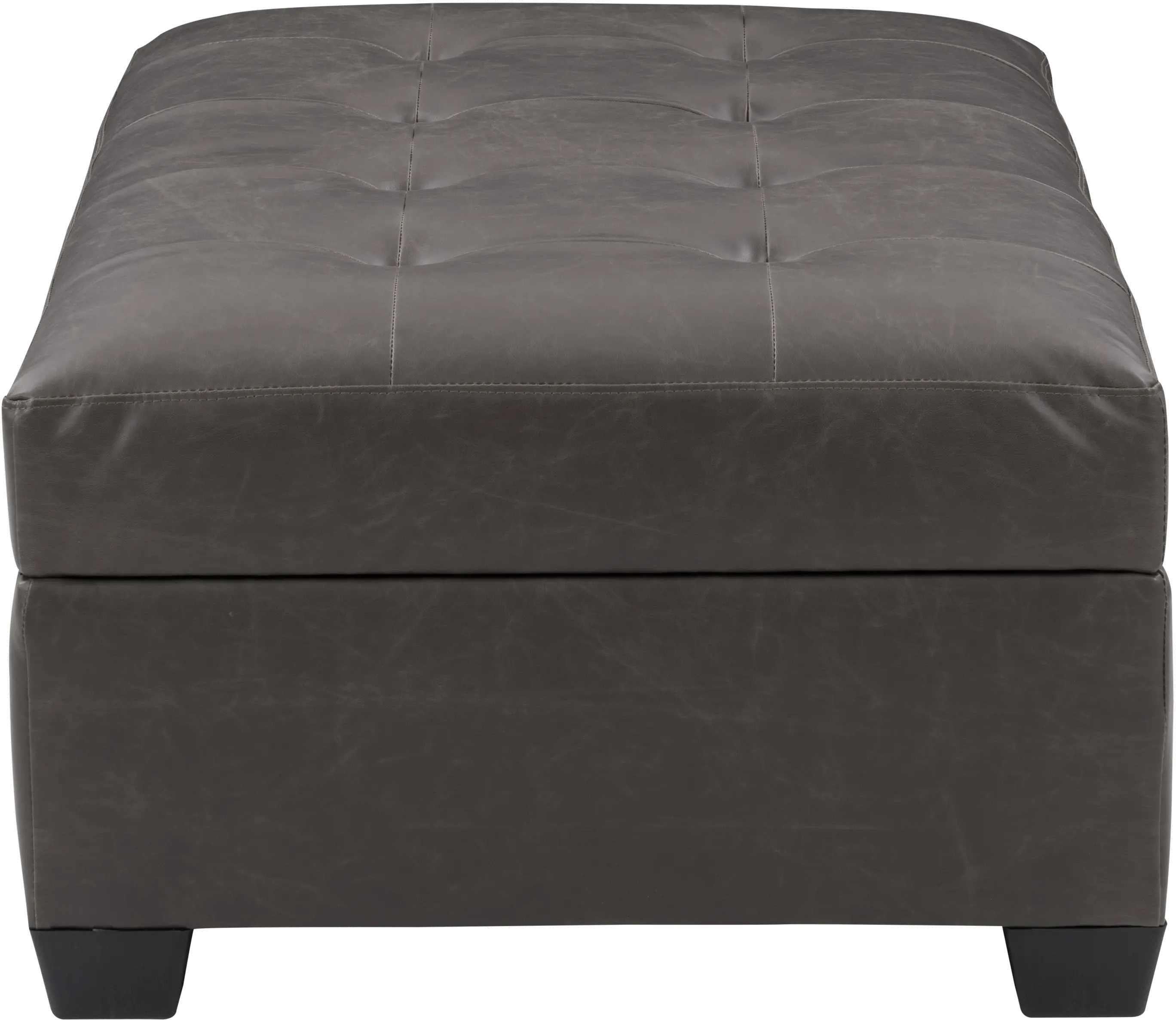 Antonio Dark Gray Tufted Storage Ottoman-5