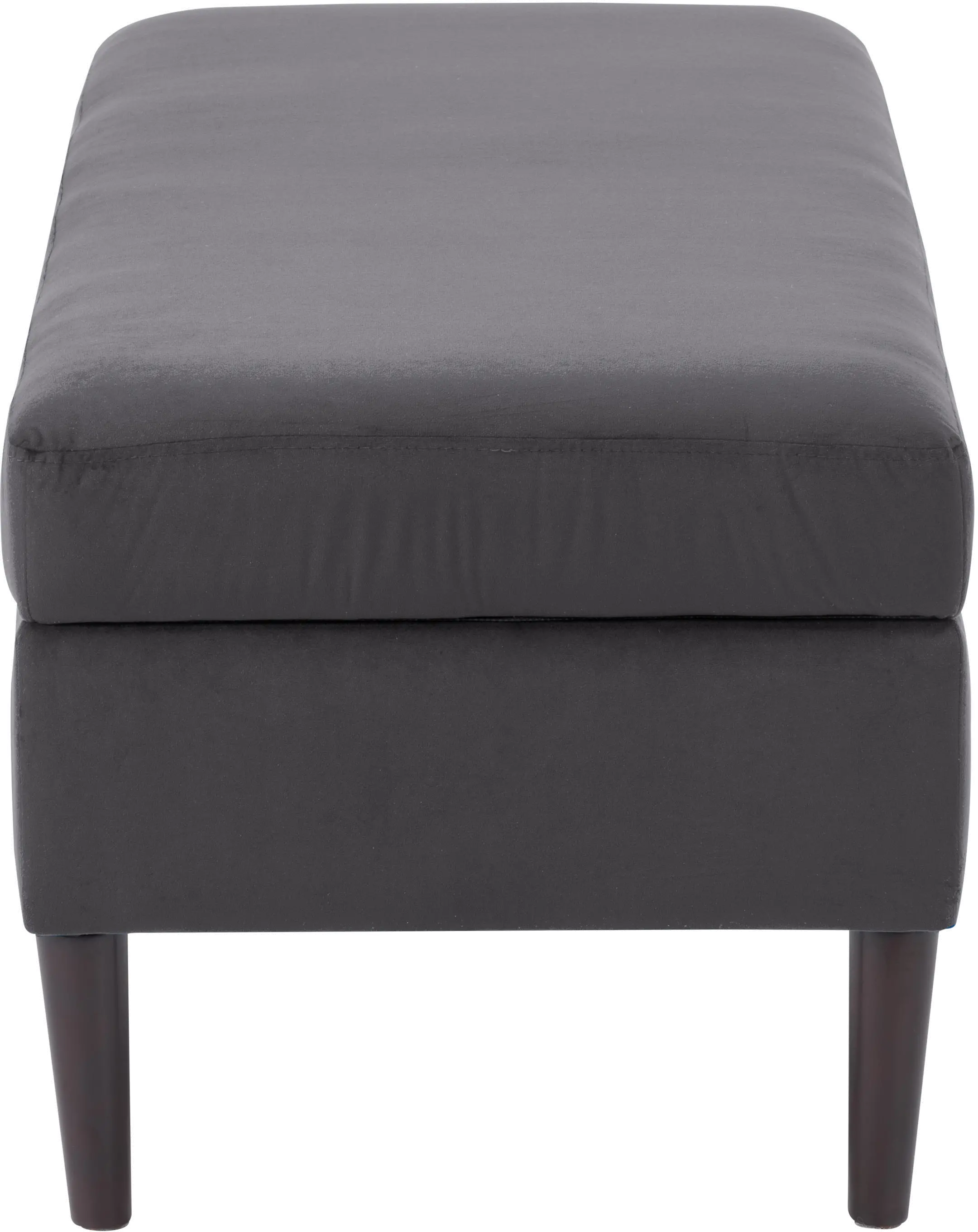 Perry Dark Gray Velvet Storage Ottoman-5