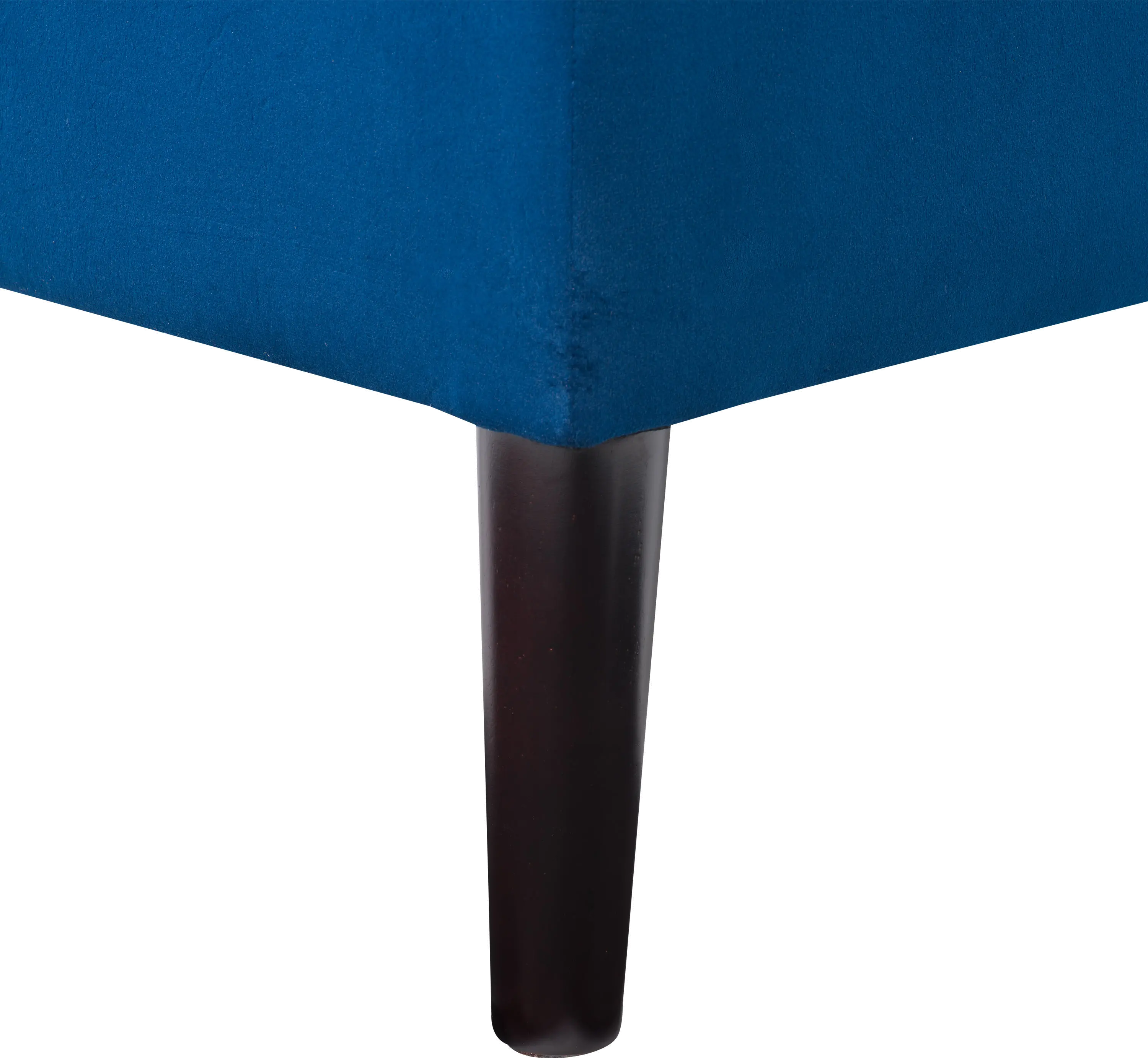 Perry Blue Velvet Storage Ottoman-7