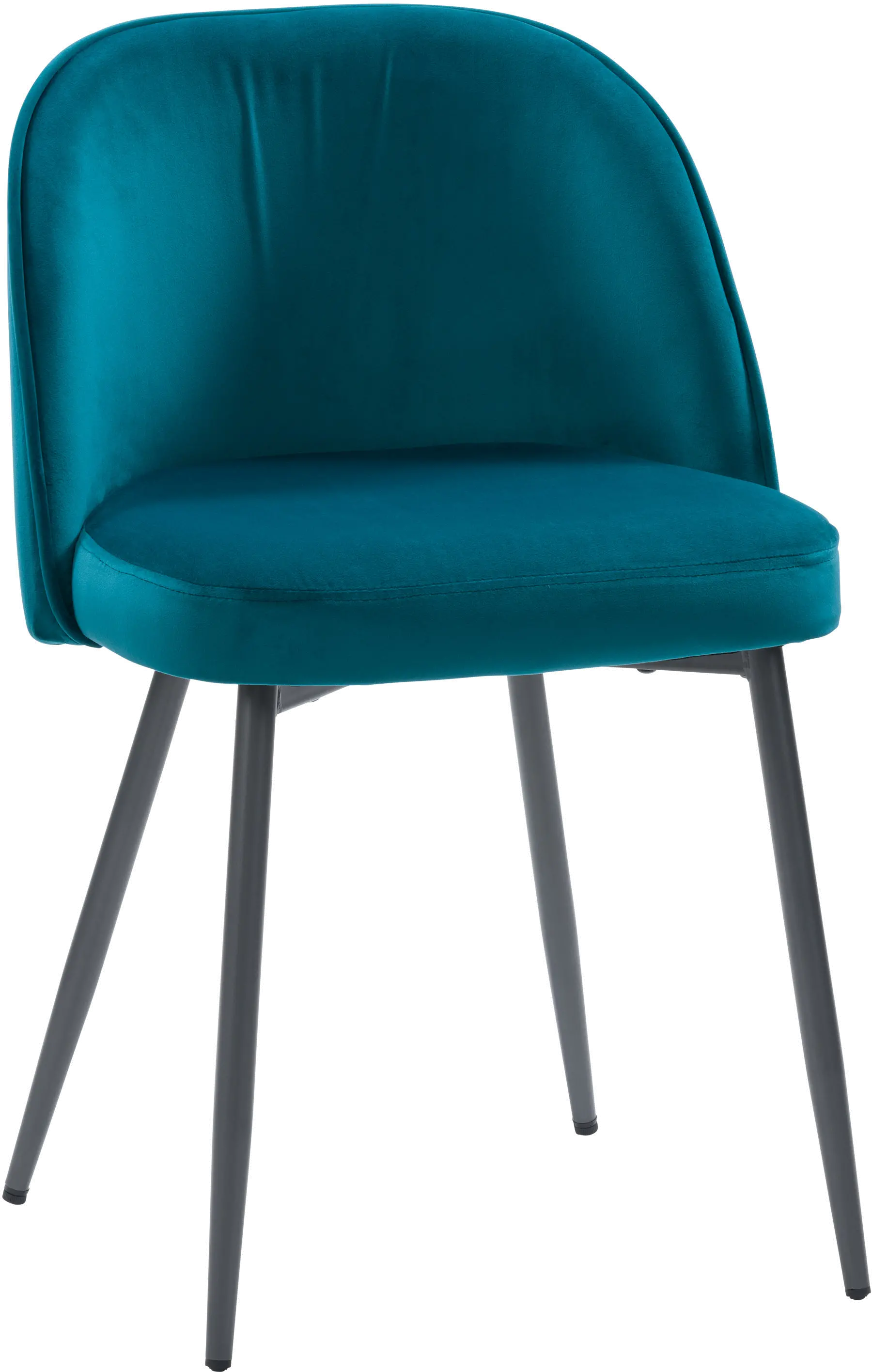 Ayla Teal Velvet Upholstered Accent Chair-3