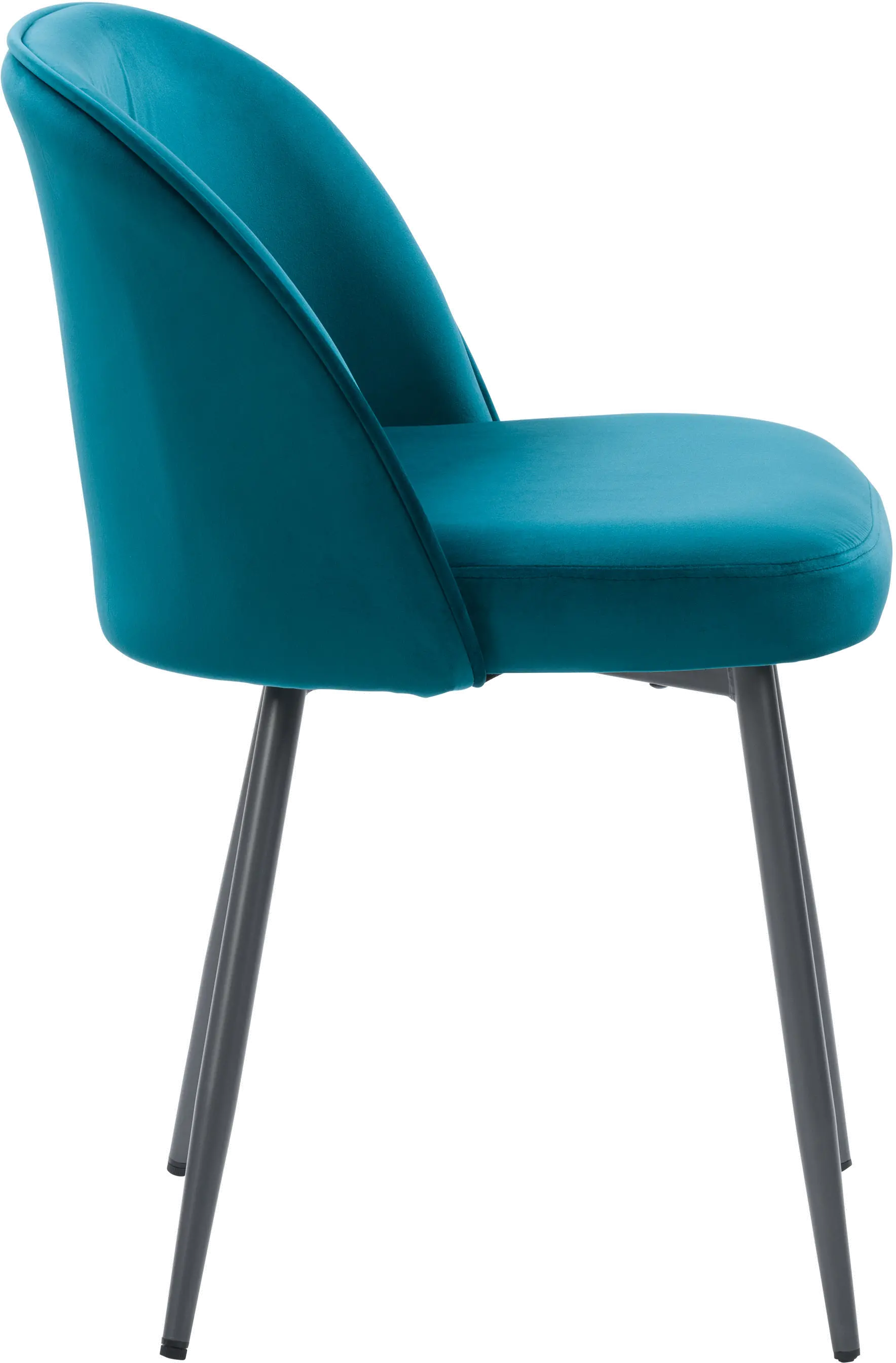 Ayla Teal Velvet Upholstered Accent Chair-4