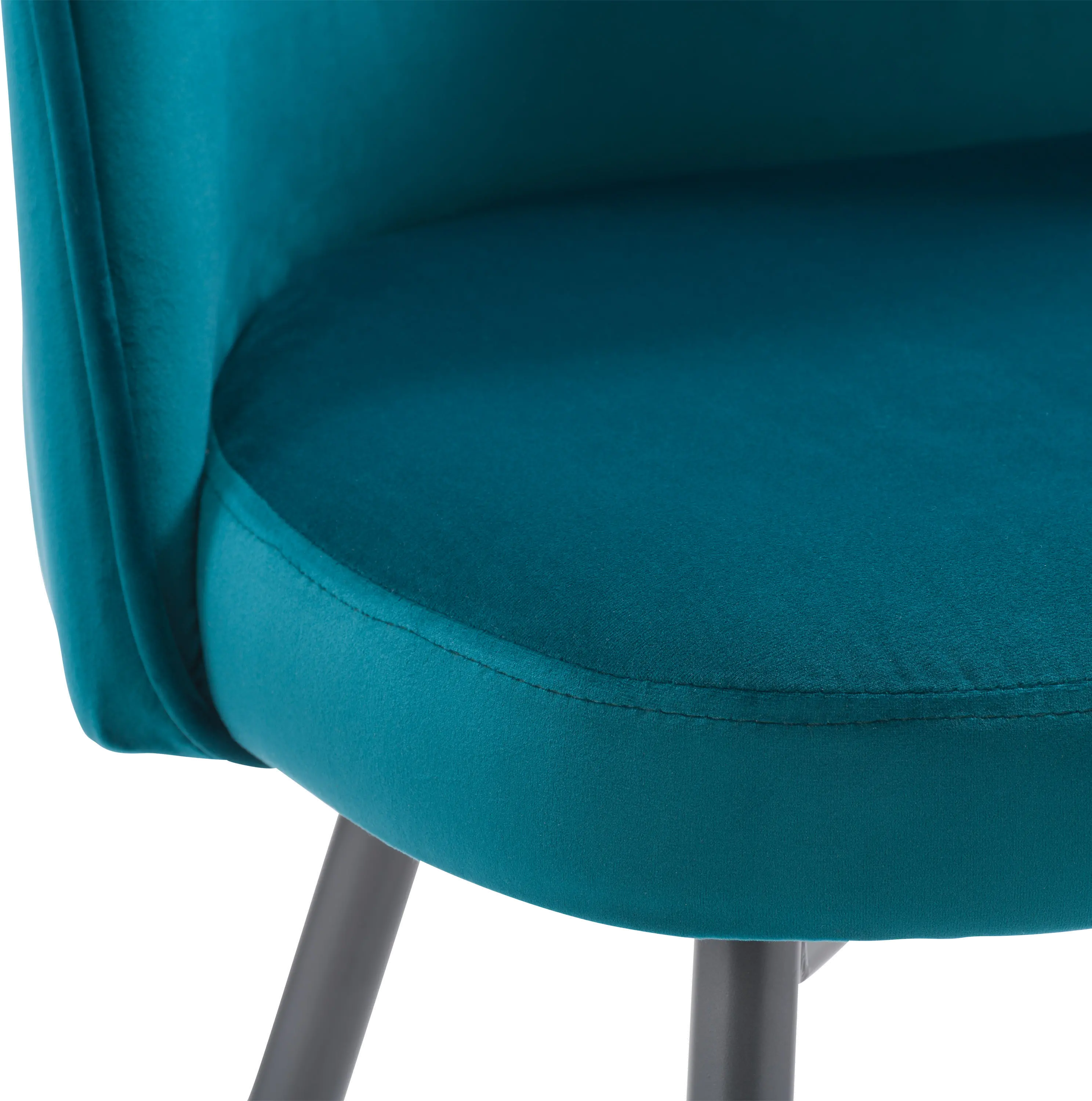 Ayla Teal Velvet Upholstered Accent Chair-7