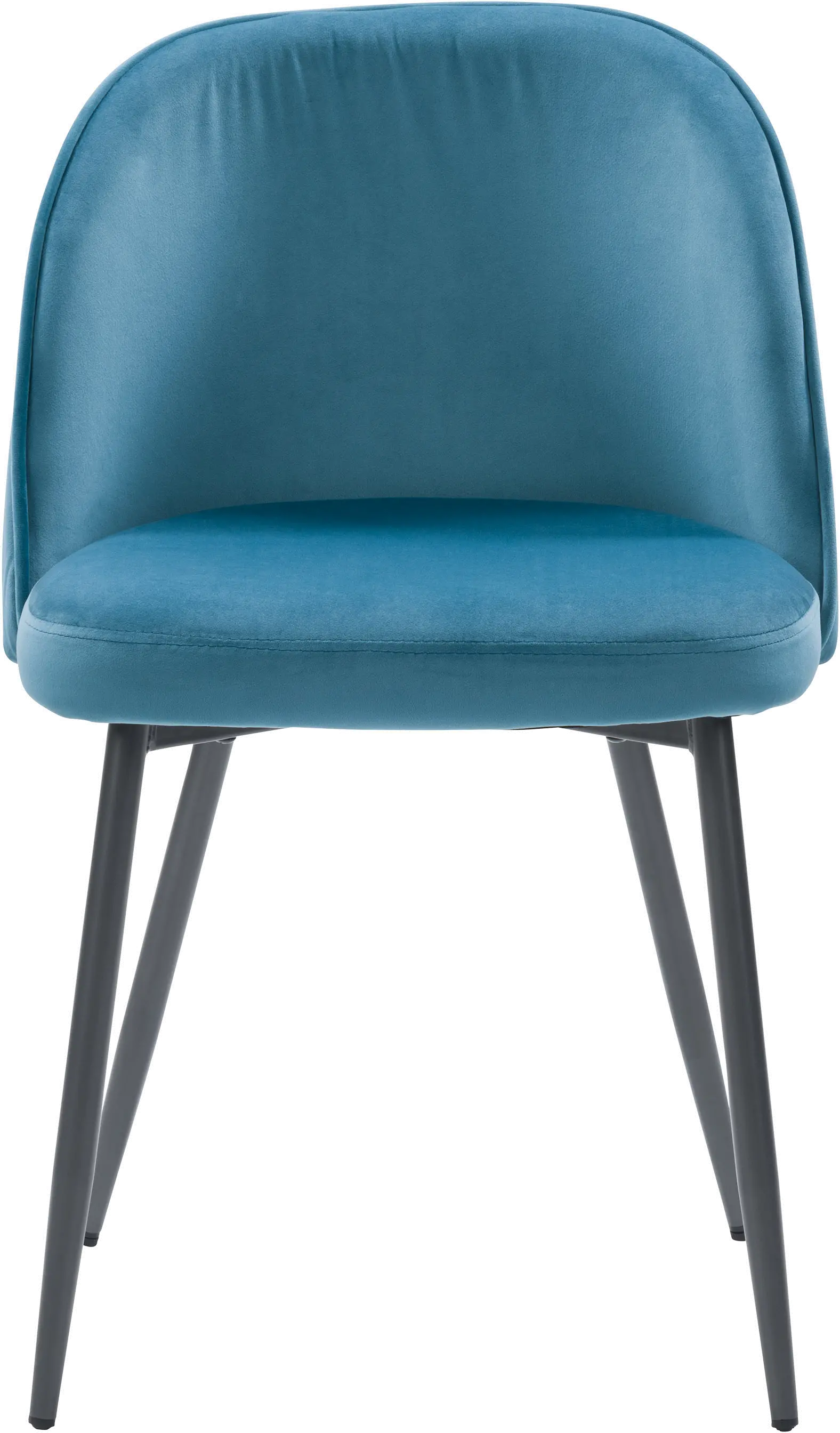 Ayla Blue Velvet Upholstered Accent Chair-1