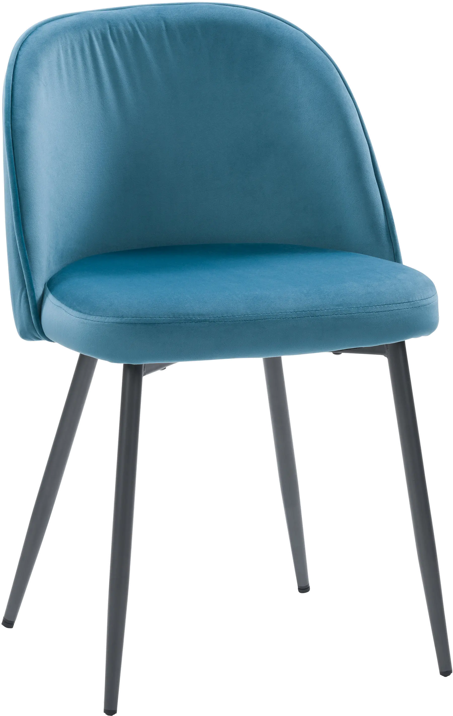 Ayla Blue Velvet Upholstered Accent Chair-3