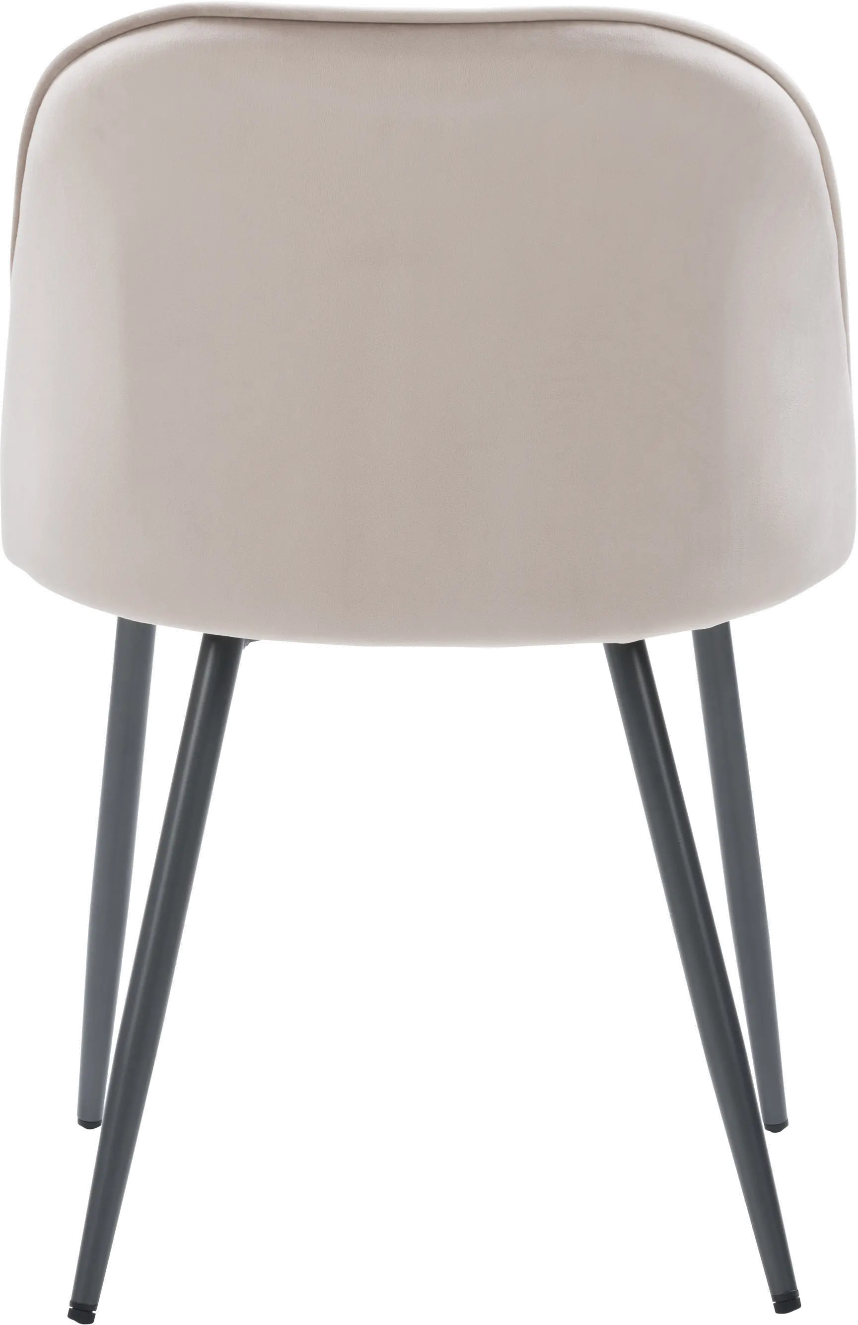 Ayla Beige Velvet Upholstered Accent Chair-5