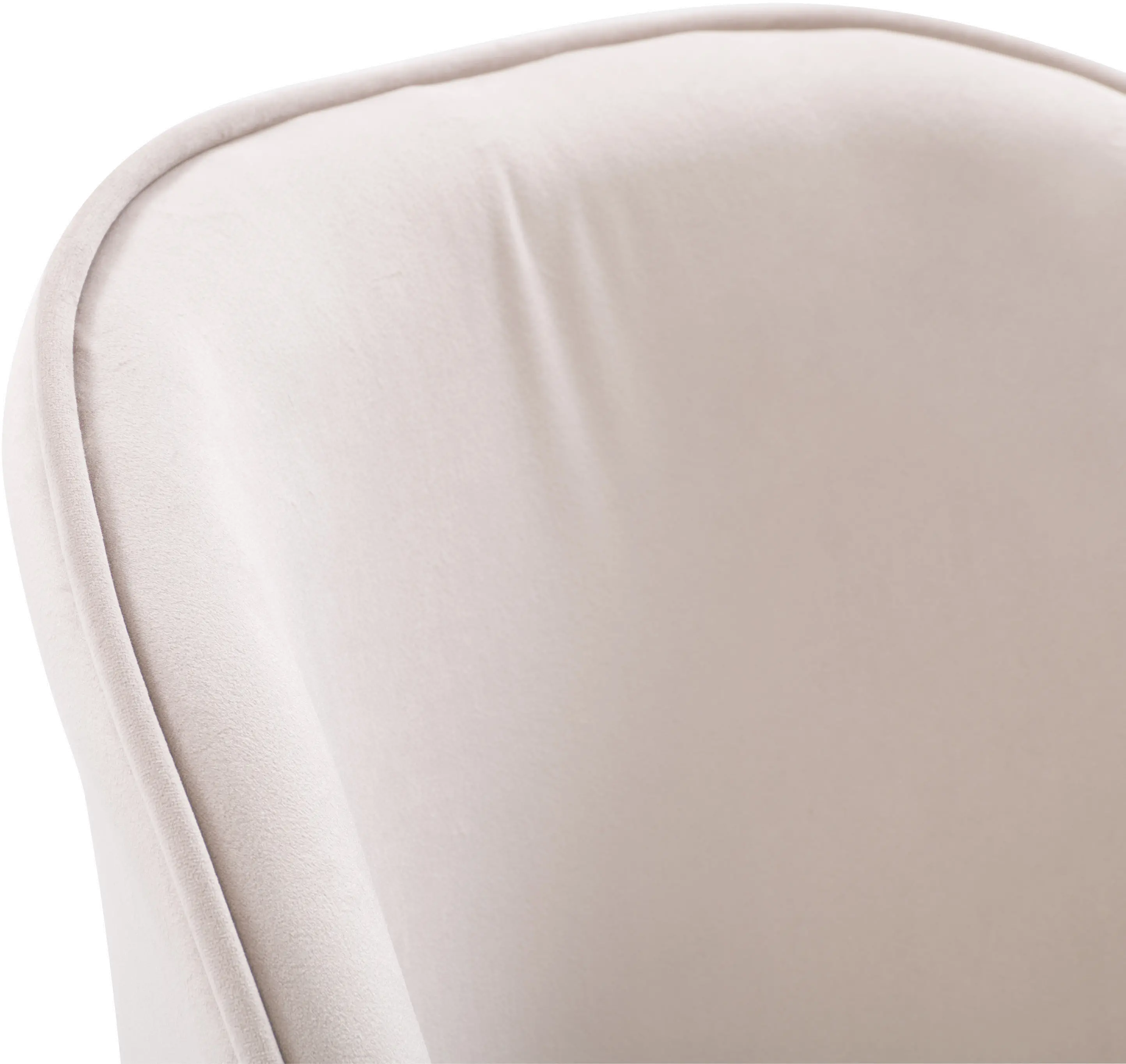 Ayla Beige Velvet Upholstered Accent Chair-6
