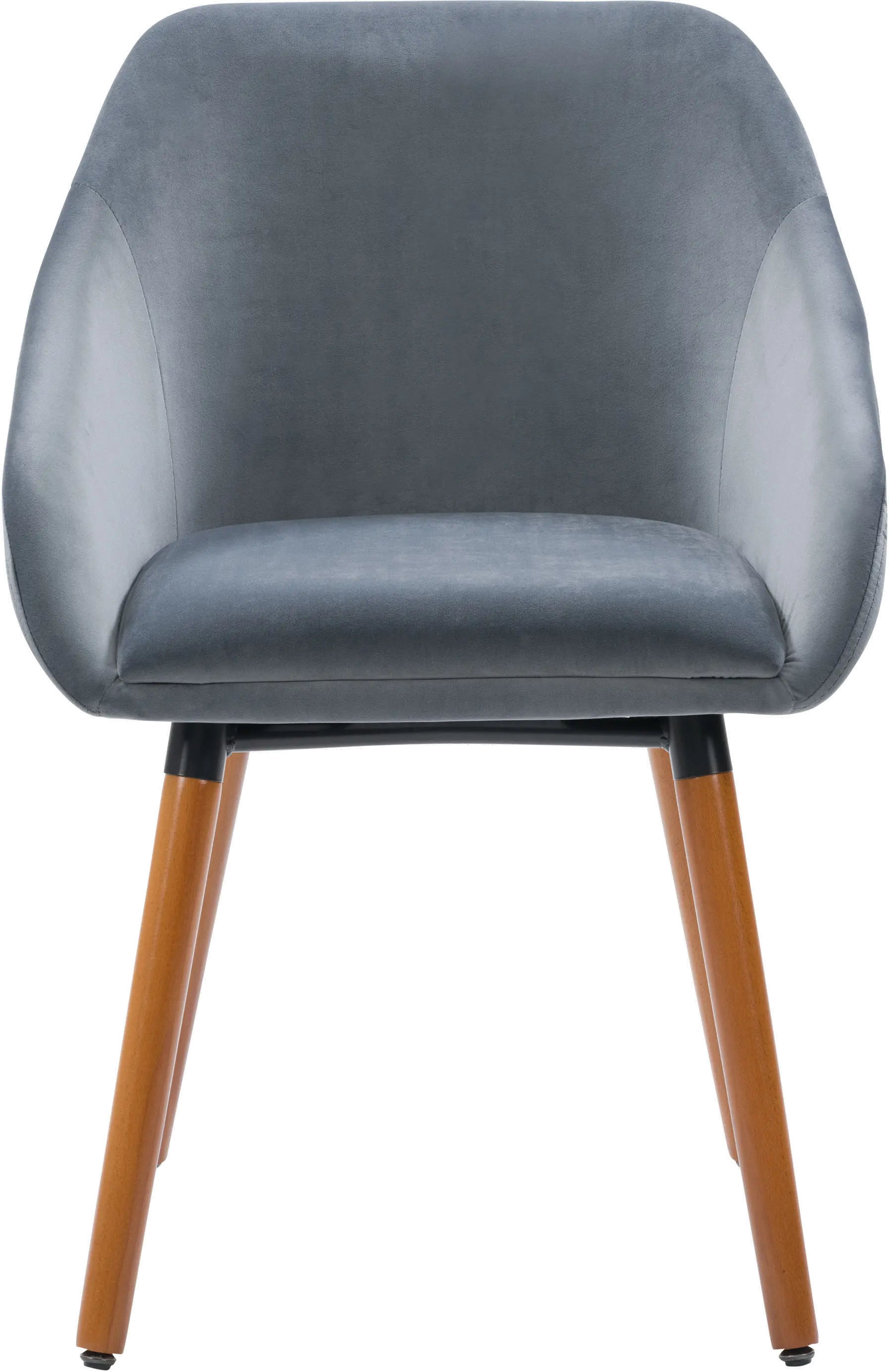 Ayla Gray Velvet Side Chairs, Set of 2-1