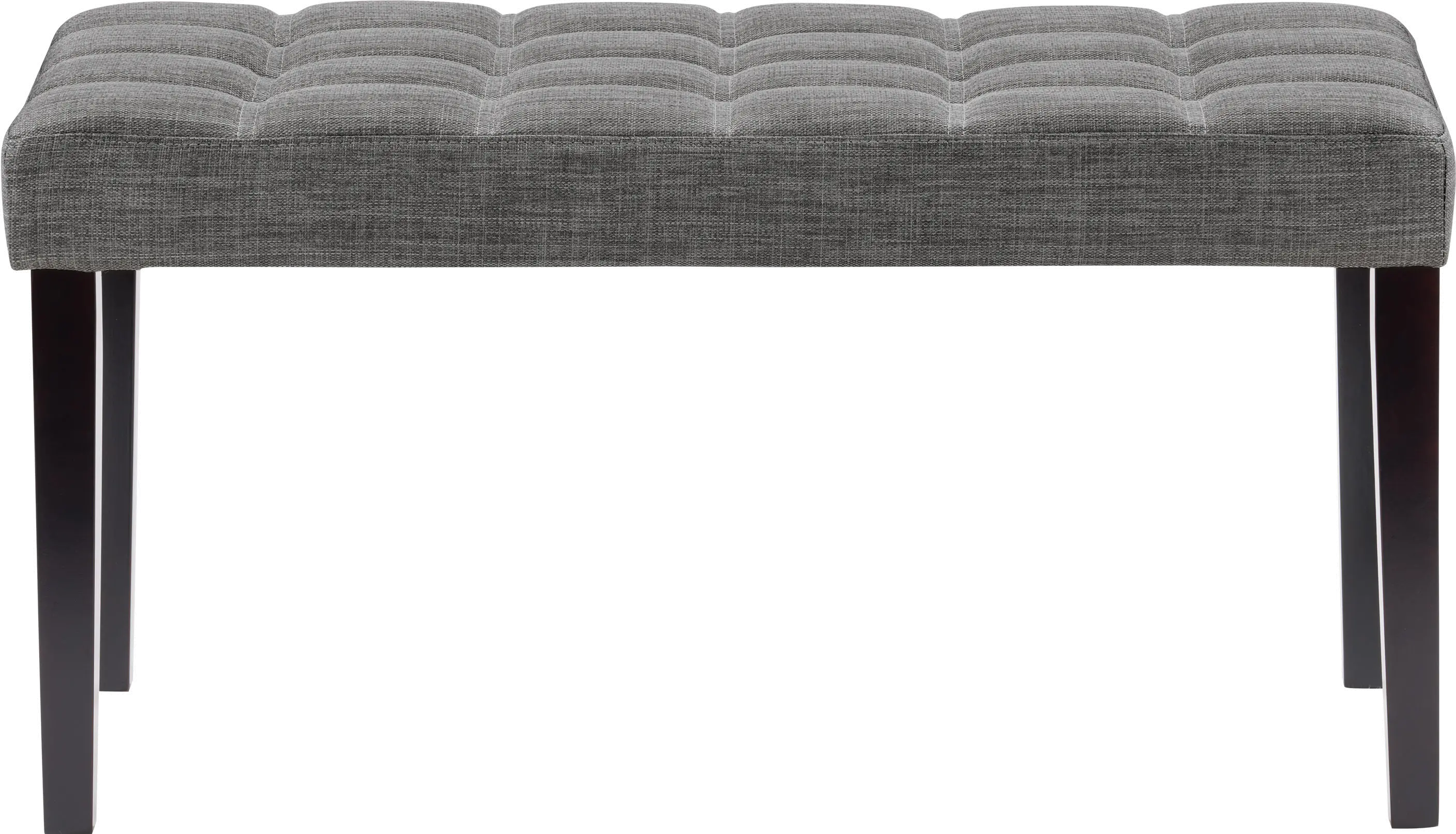 California Dark Gray Tufted Bench-3