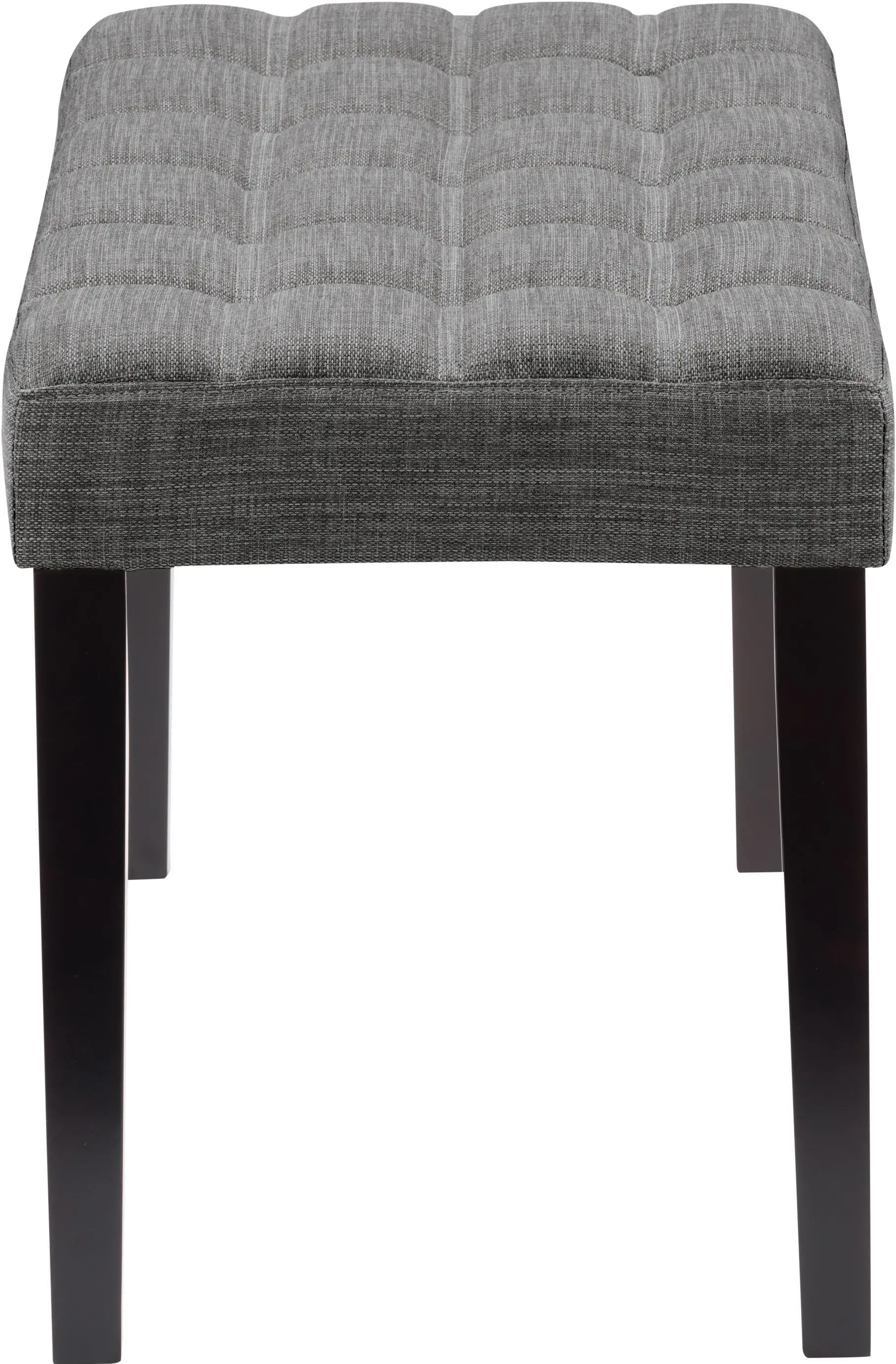 California Dark Gray Tufted Bench-4