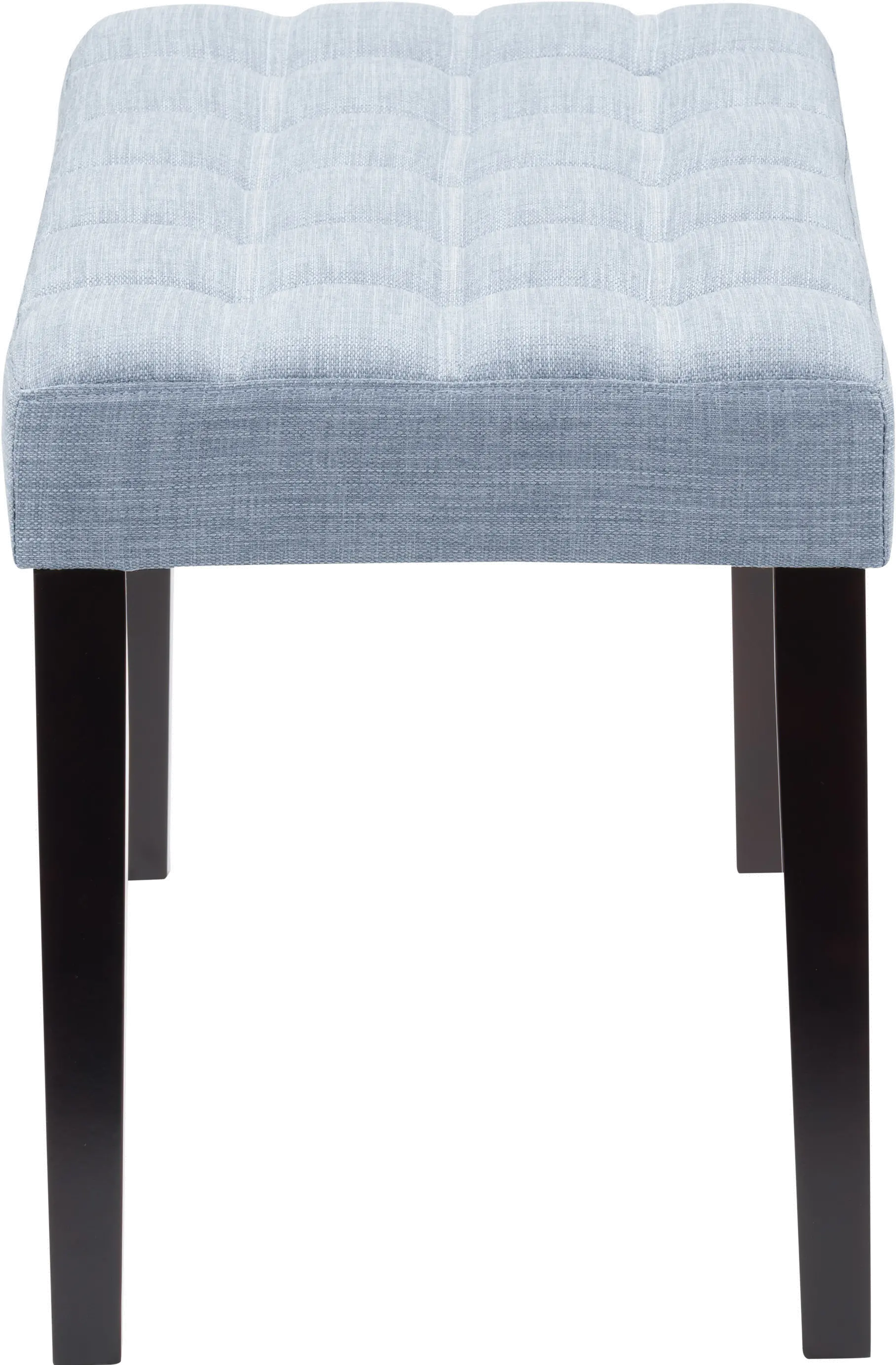 California Light Blue Tufted Bench-4