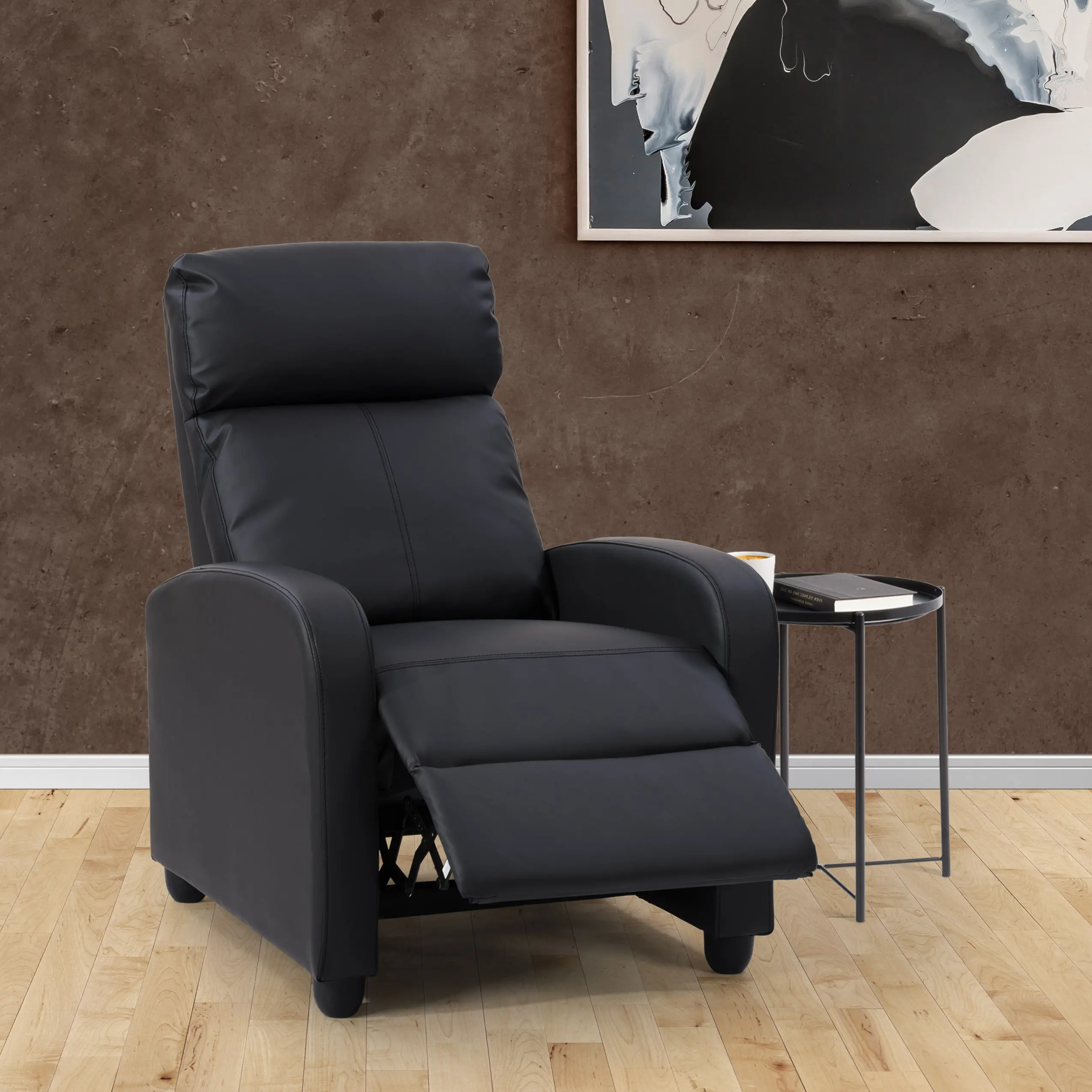 Oren Black Manual Recliner-2