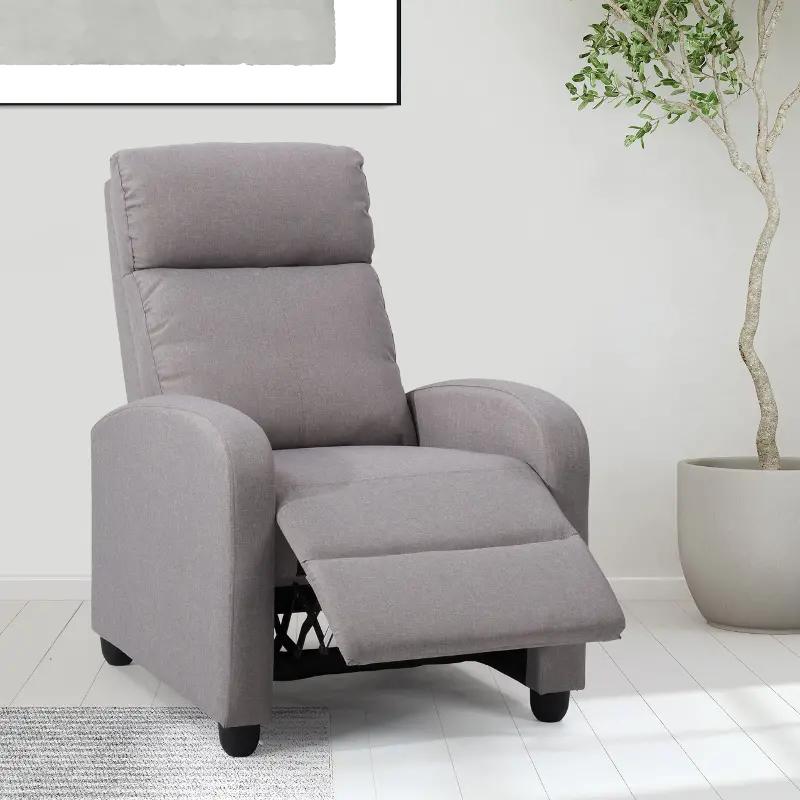 Oren Light Gray Manual Recliner