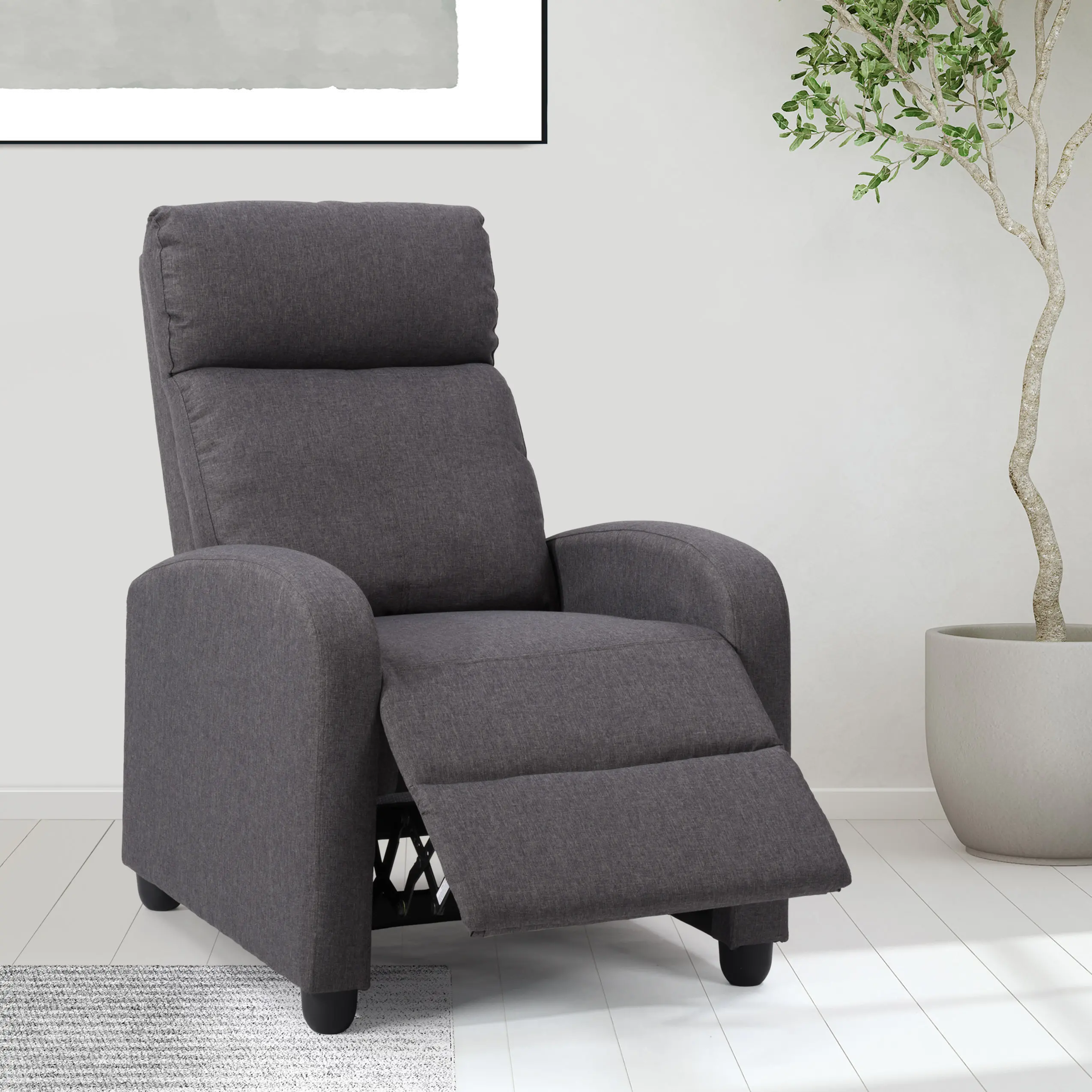 Oren Dark Gray Manual Recliner-2