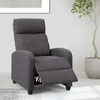 Oren Dark Gray Manual Recliner
