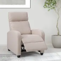 Oren Beige Manual Recliner
