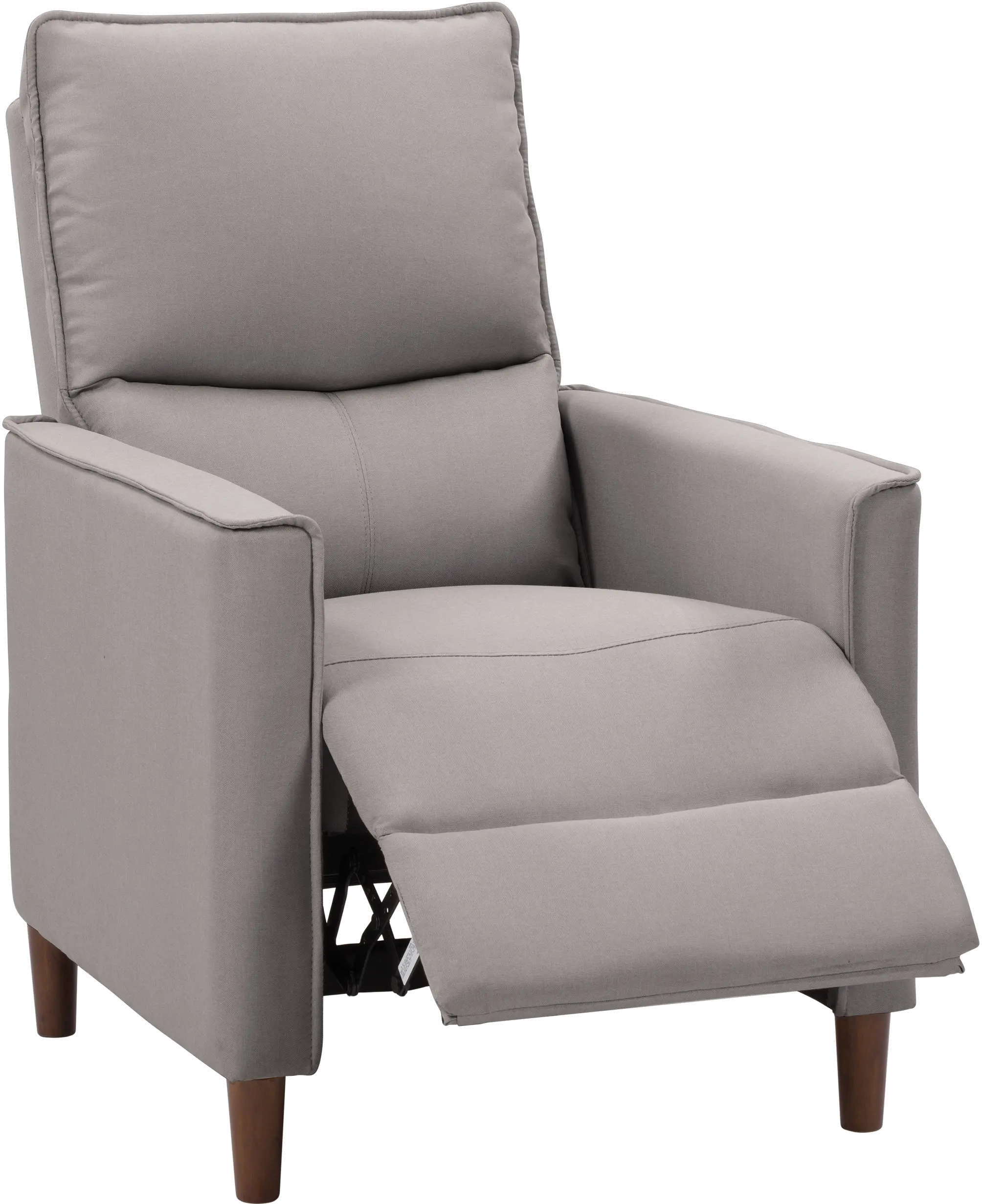 Alder Light Gray Manual Recliner-4