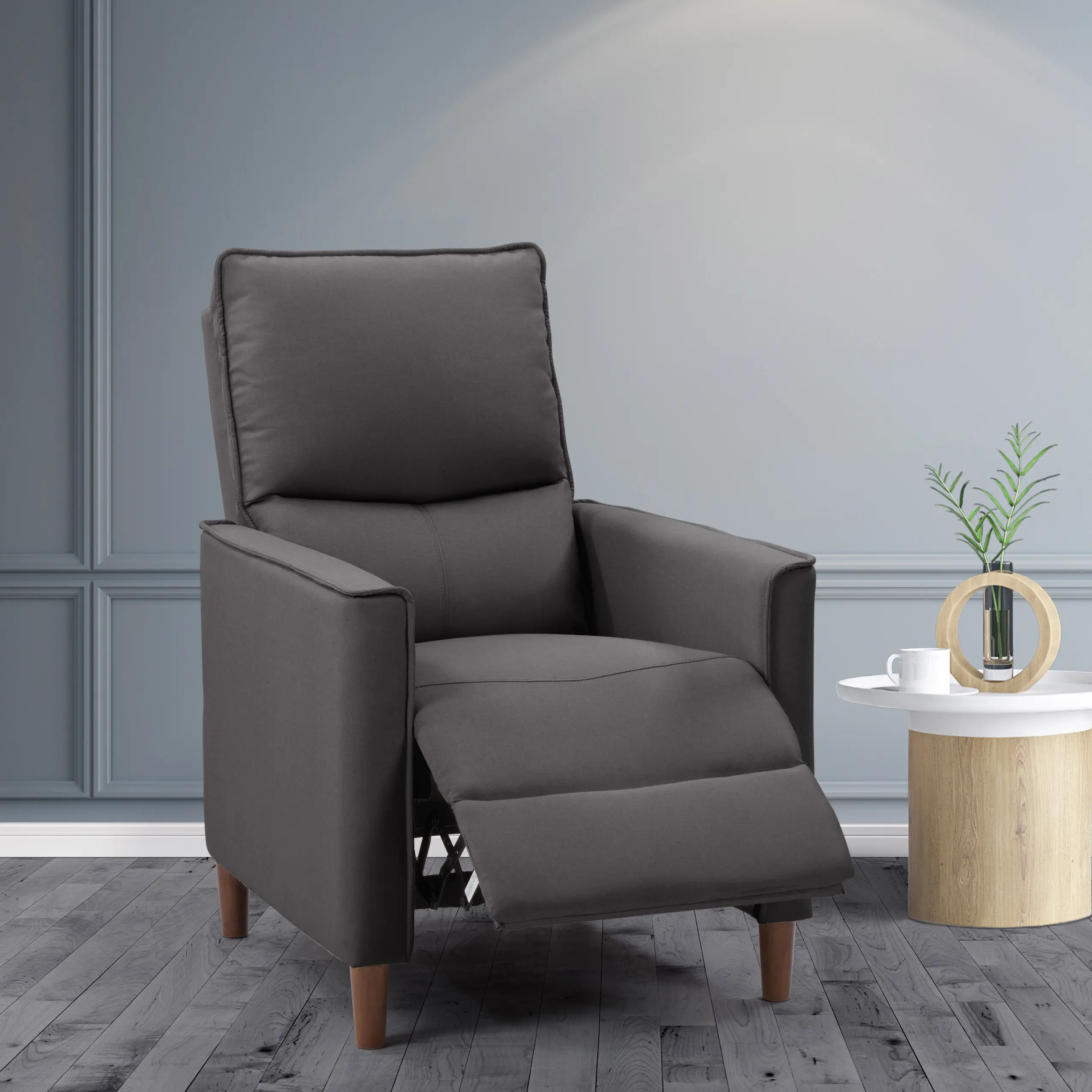 Alder Dark Gray Manual Recliner-2
