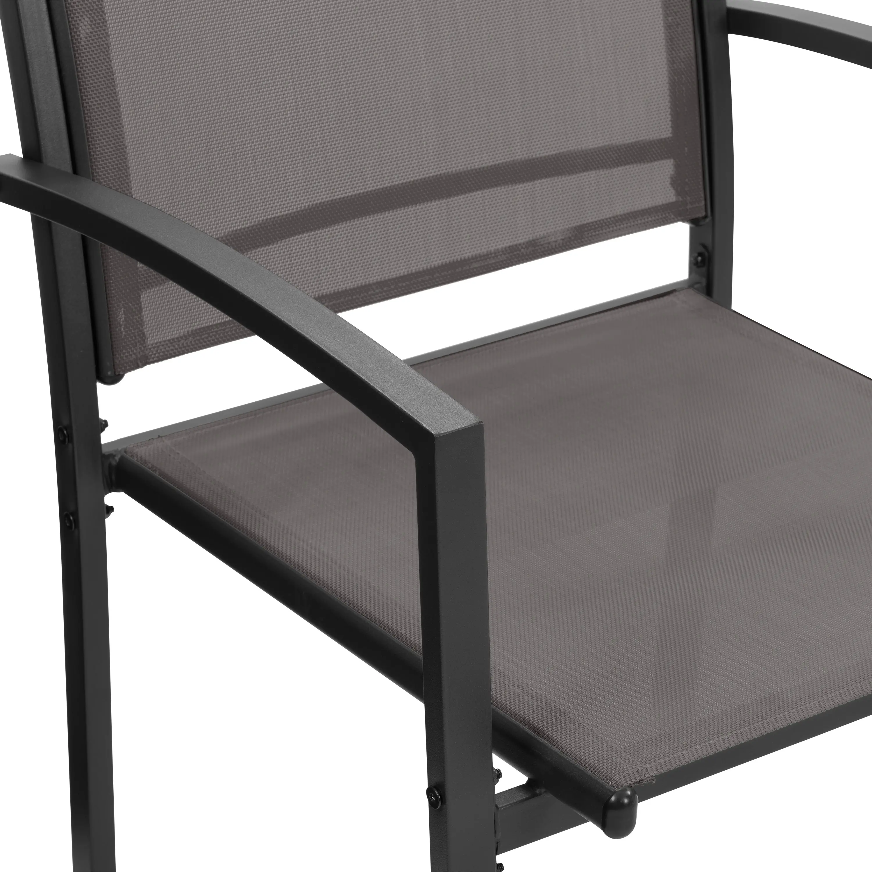 Everett 4 Piece Gray Mesh Patio Conversation Set-5