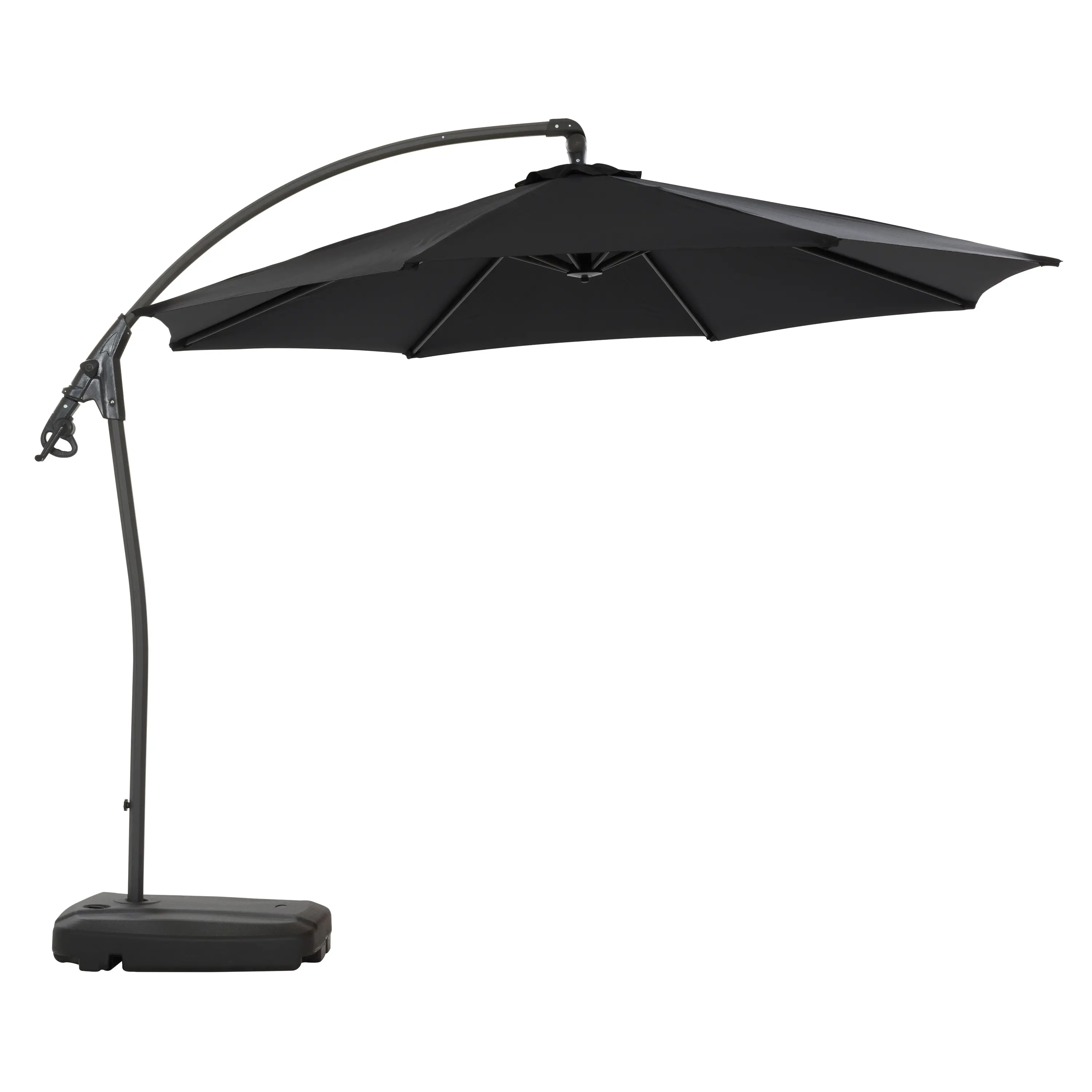 Black Cantilever Patio Umbrella-1