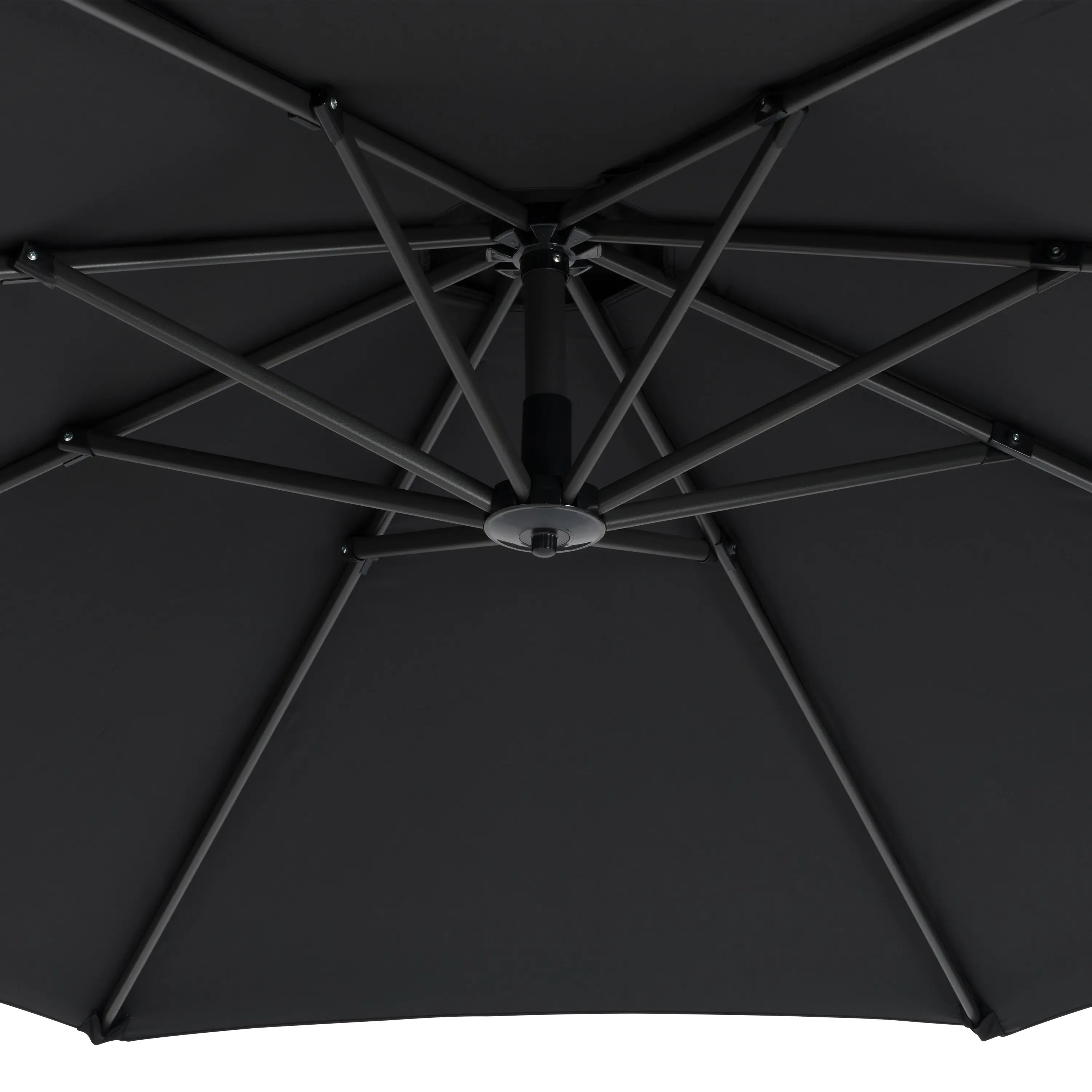 Black Cantilever Patio Umbrella-5