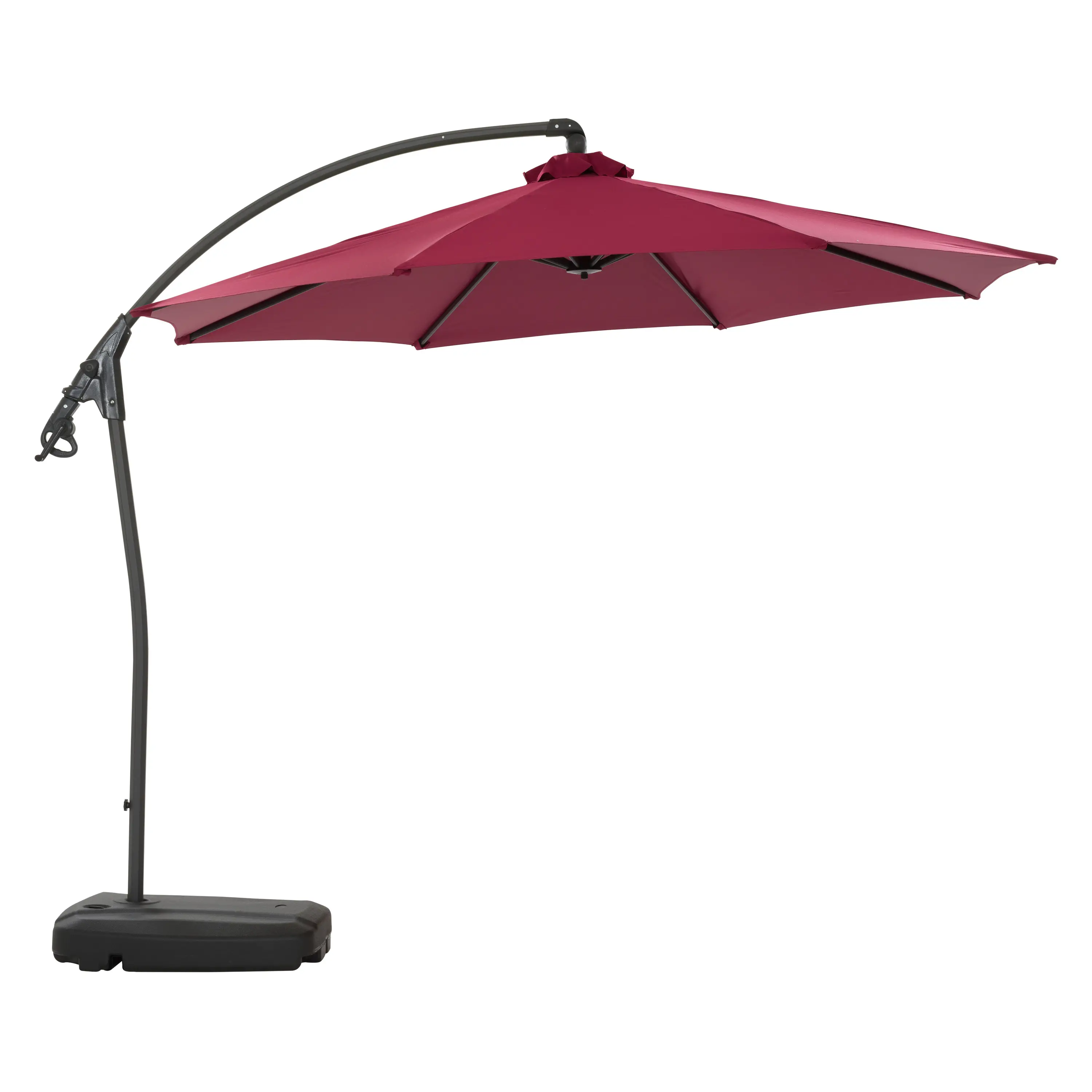 9.5 ft Cantilever Patio Umbrella in Wine Red-1