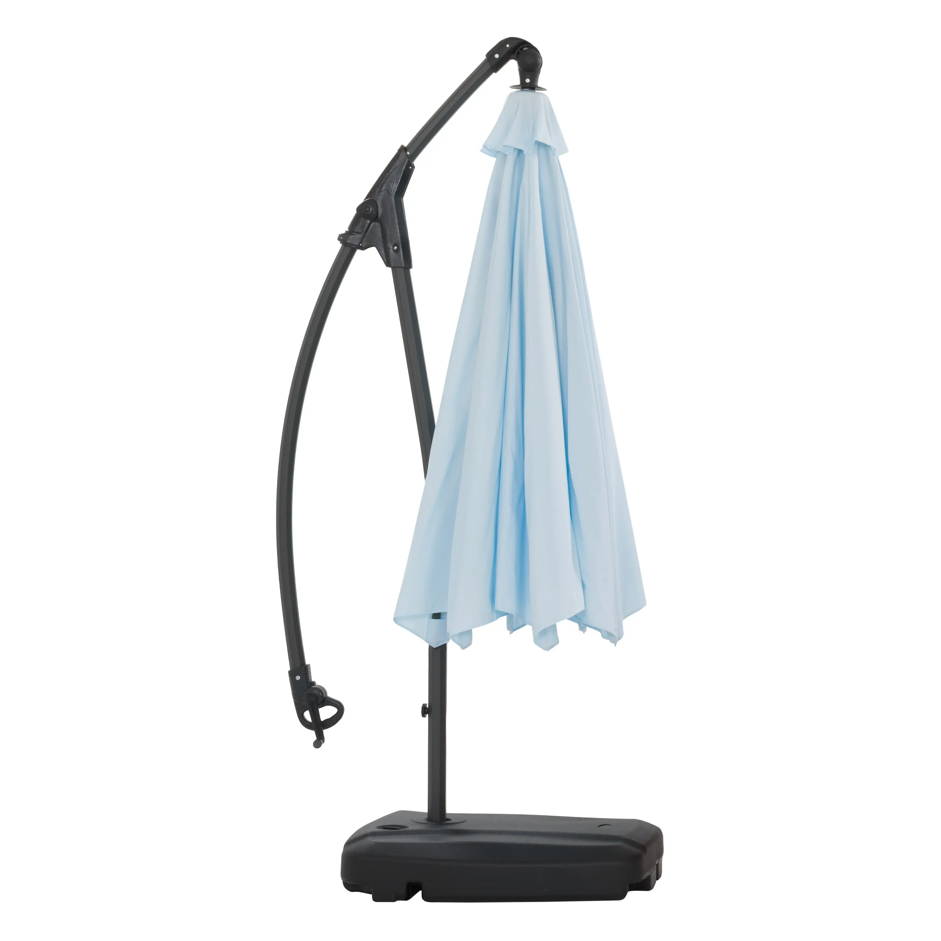 9.5 ft Cantilever Patio Umbrella in Light Blue-3