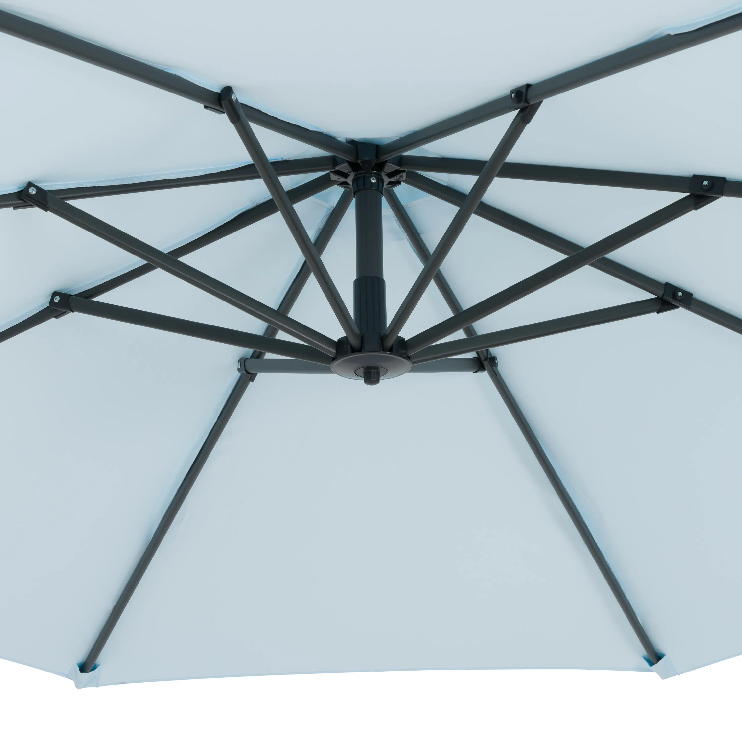 9.5 ft Cantilever Patio Umbrella in Light Blue-4
