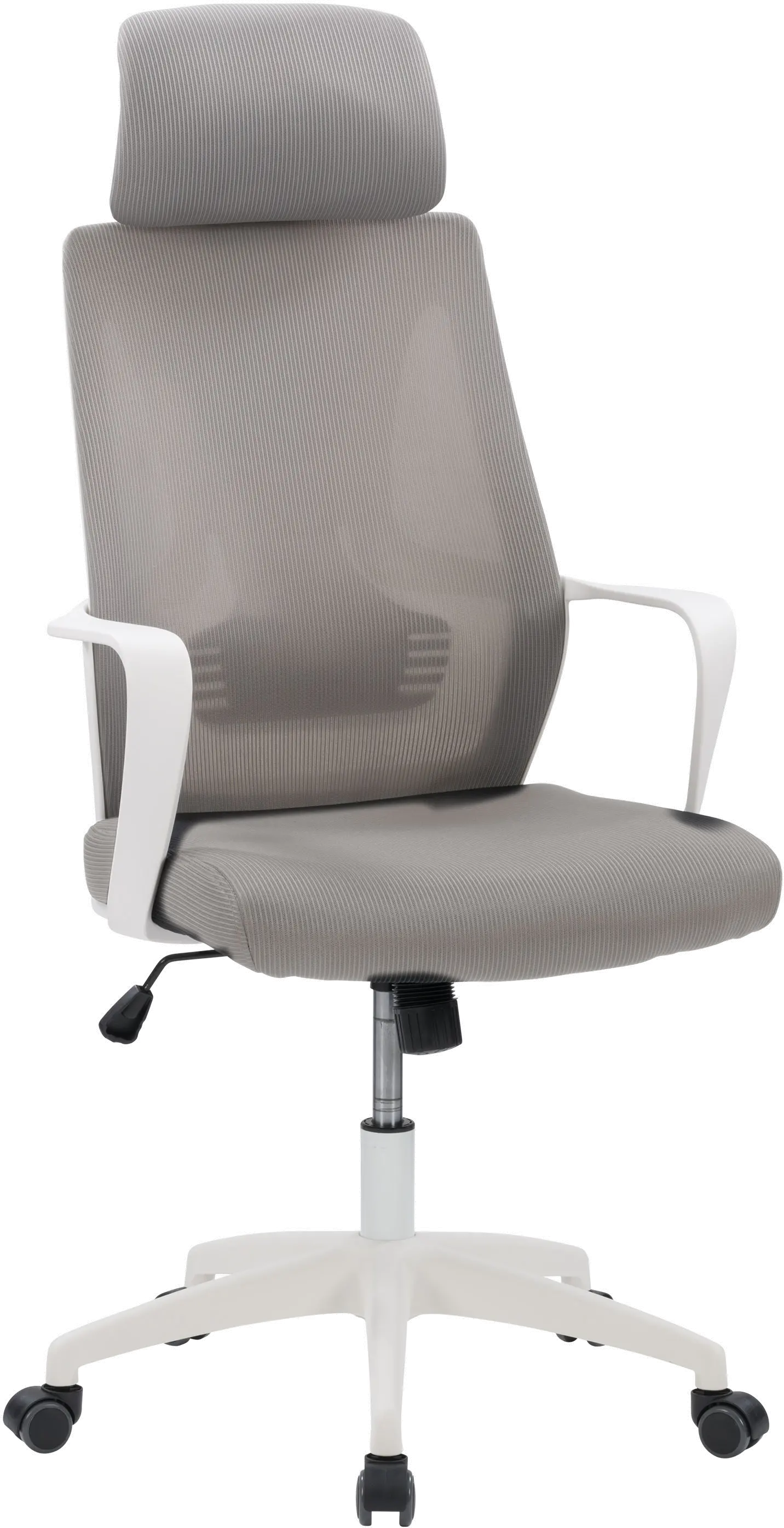 Workspace Gray and White Mesh Office Chair-1